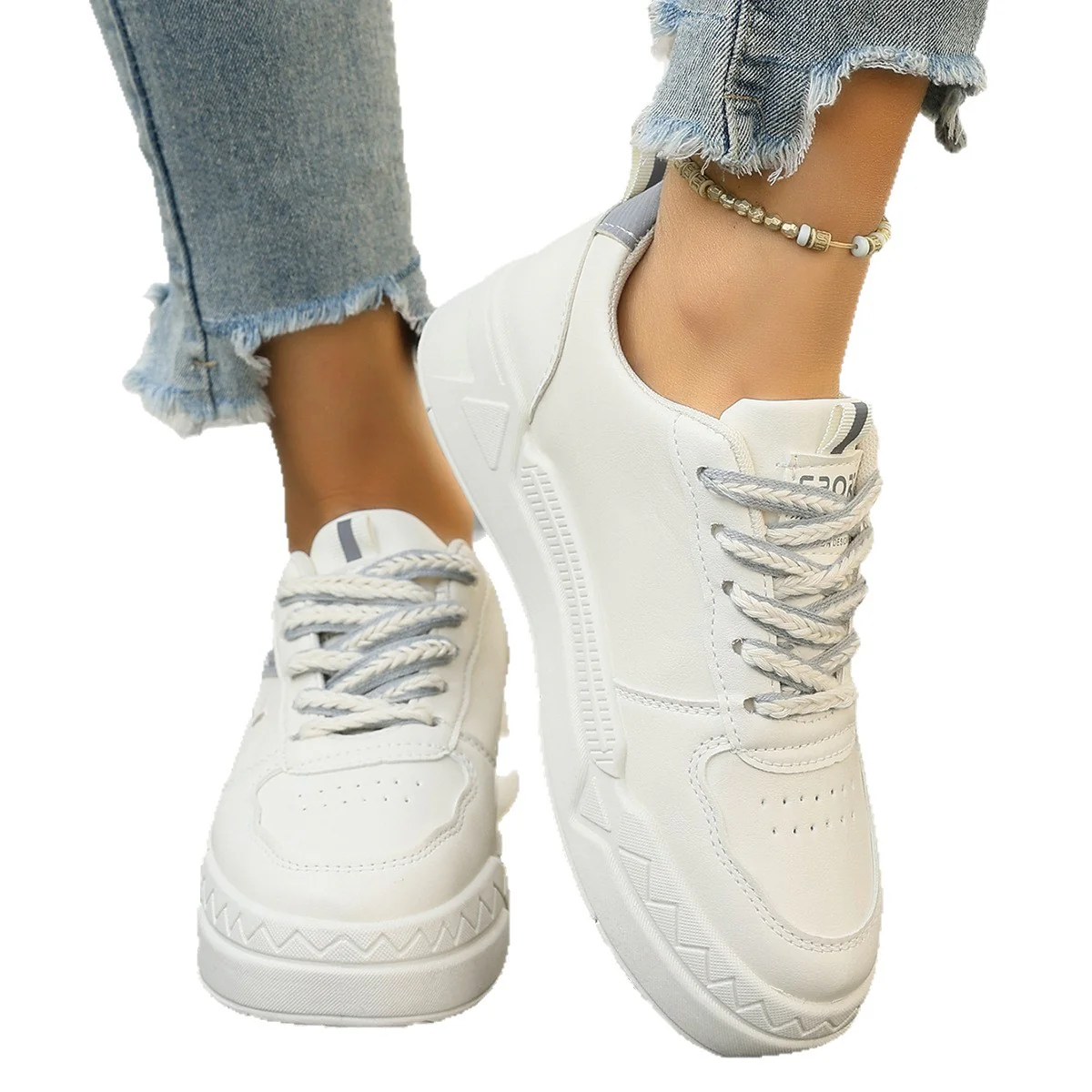 Damen Modische Sneaker mit atmungsaktiver Oberflächenstruktur und flexibler Sohle R&B - Image 5