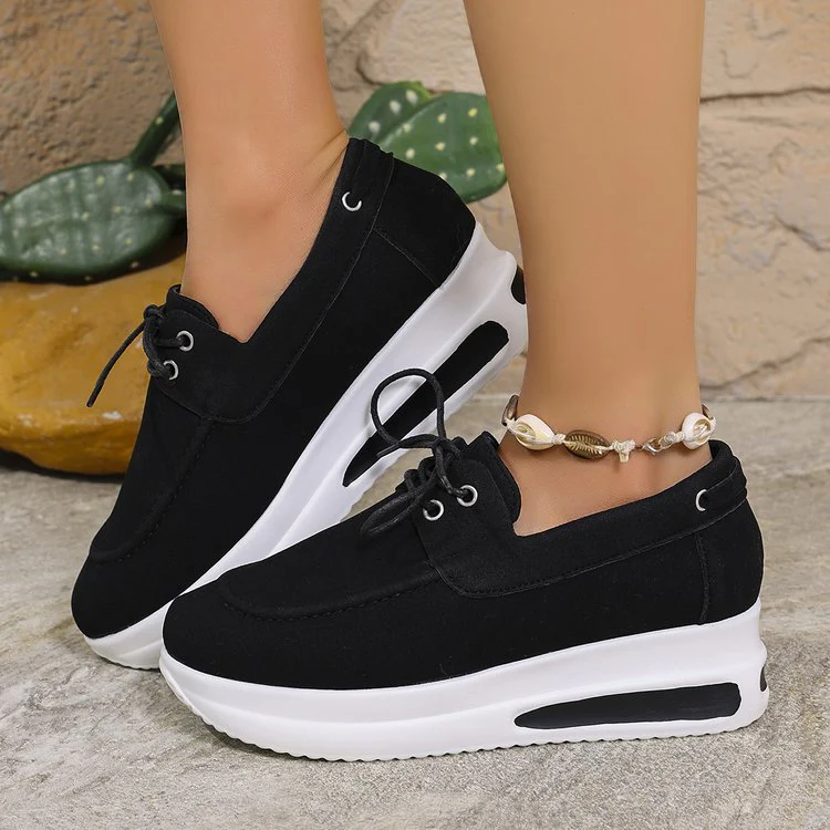 Damen modische Sneaker mit bequemem Plateau und verstärkter Sohle Heidi-Mode - Image 2