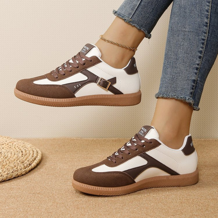 Damen modische Sneaker mit retro-inspiriertem Design und attraktiven Farbdetails Heidi-Mode - Image 3