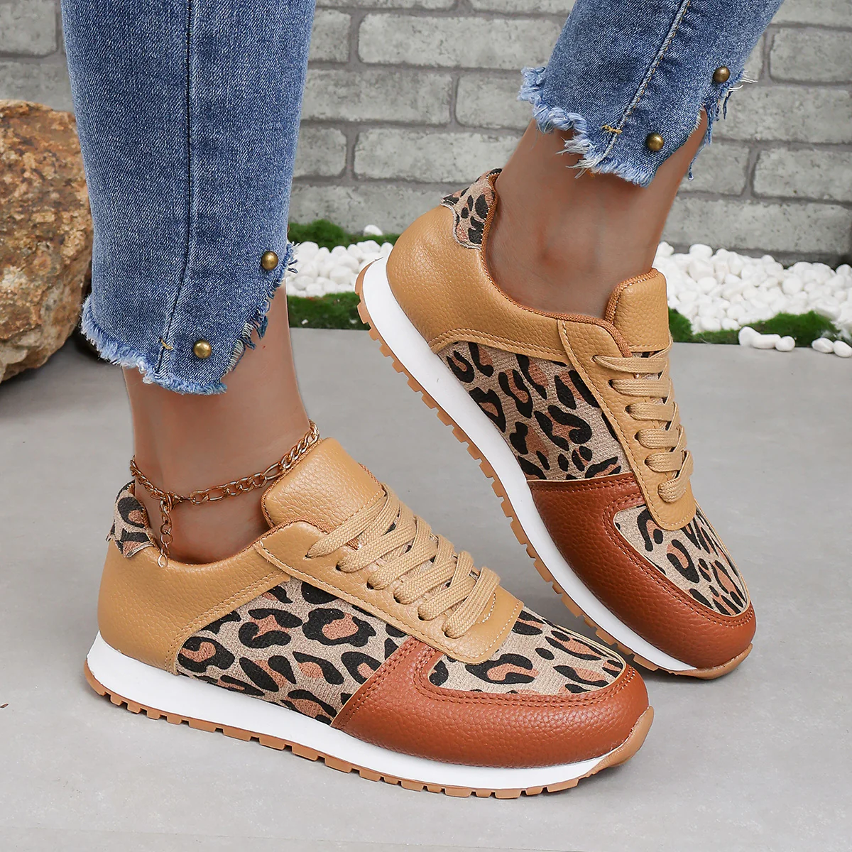 Damen modische Sneakers im angesagten Leomuster mit komfortabler Dämpfung R&B - Image 6
