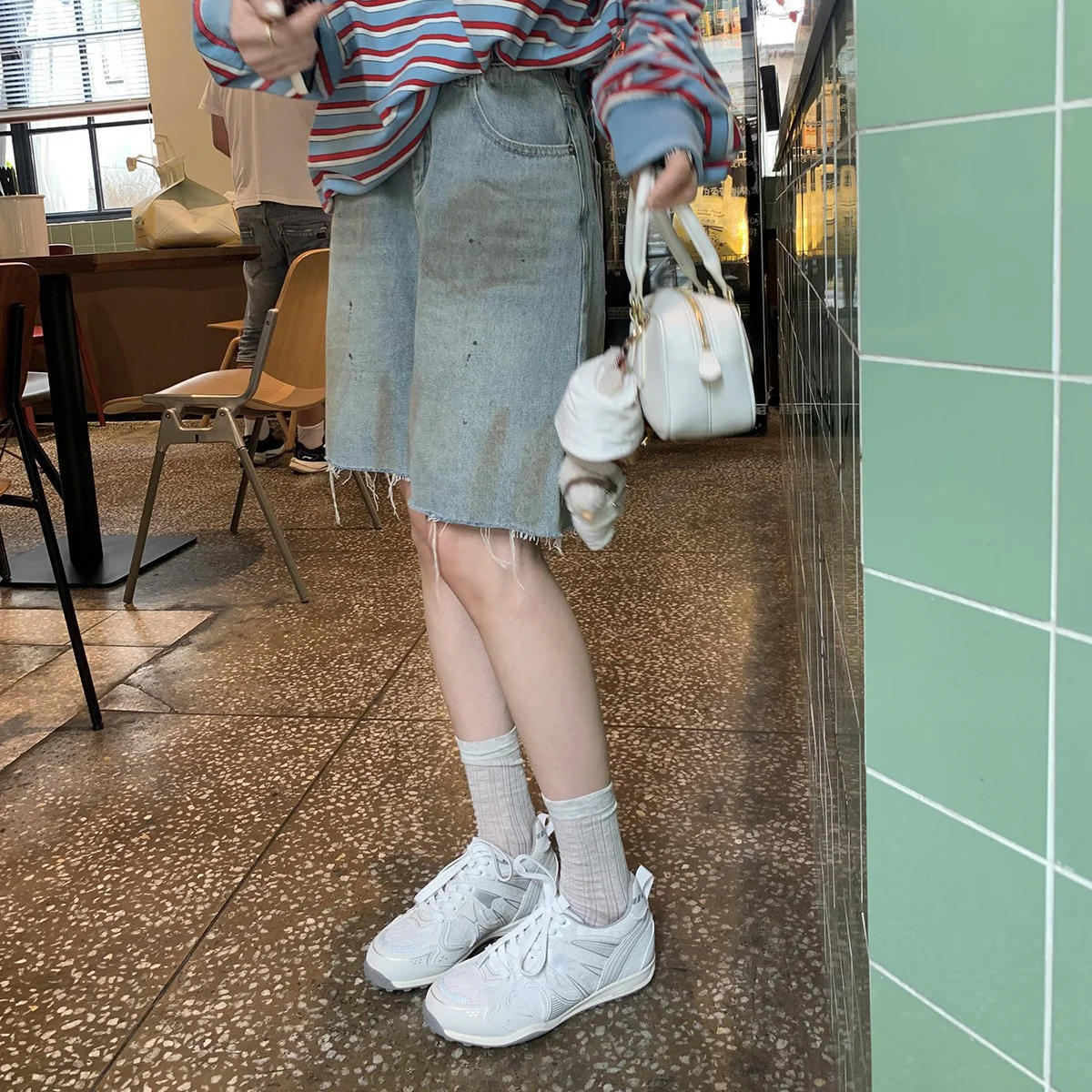 Damen modische Sneakers mit atmungsaktivem Mesh-Obermaterial und rutschfester Sohle R&B - Image 3