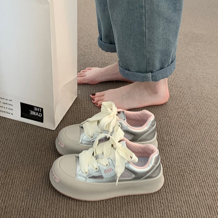 Damen modische Sneakers mit atmungsaktiver Mesh-Oberfläche und dämpfender Sohle R&B