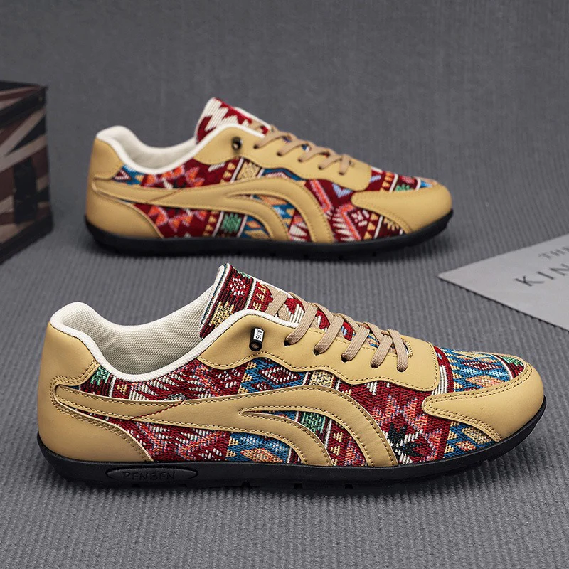 Damen Modische Sneakers mit Ethno-Muster und komfortablem Fußbett R&B - Image 7
