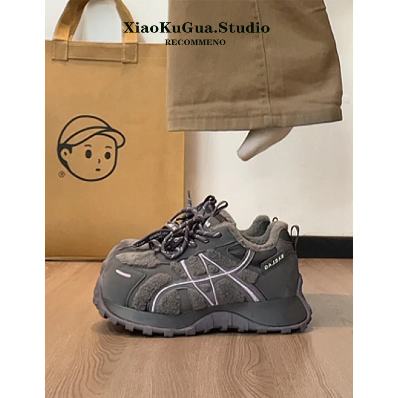 Damen modische Sneakers mit hochwertiger Fleece-Konstruktion und innovativem Sohlenprofil R&B - Image 8