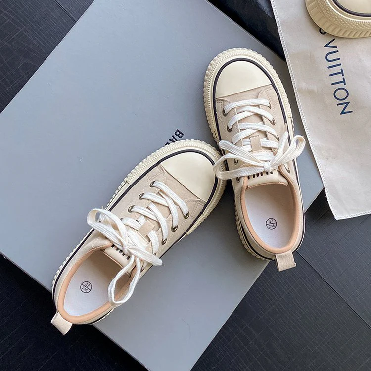 Damen modische Sneakers mit robustem Plateau und klassischem Design R&B - Image 6