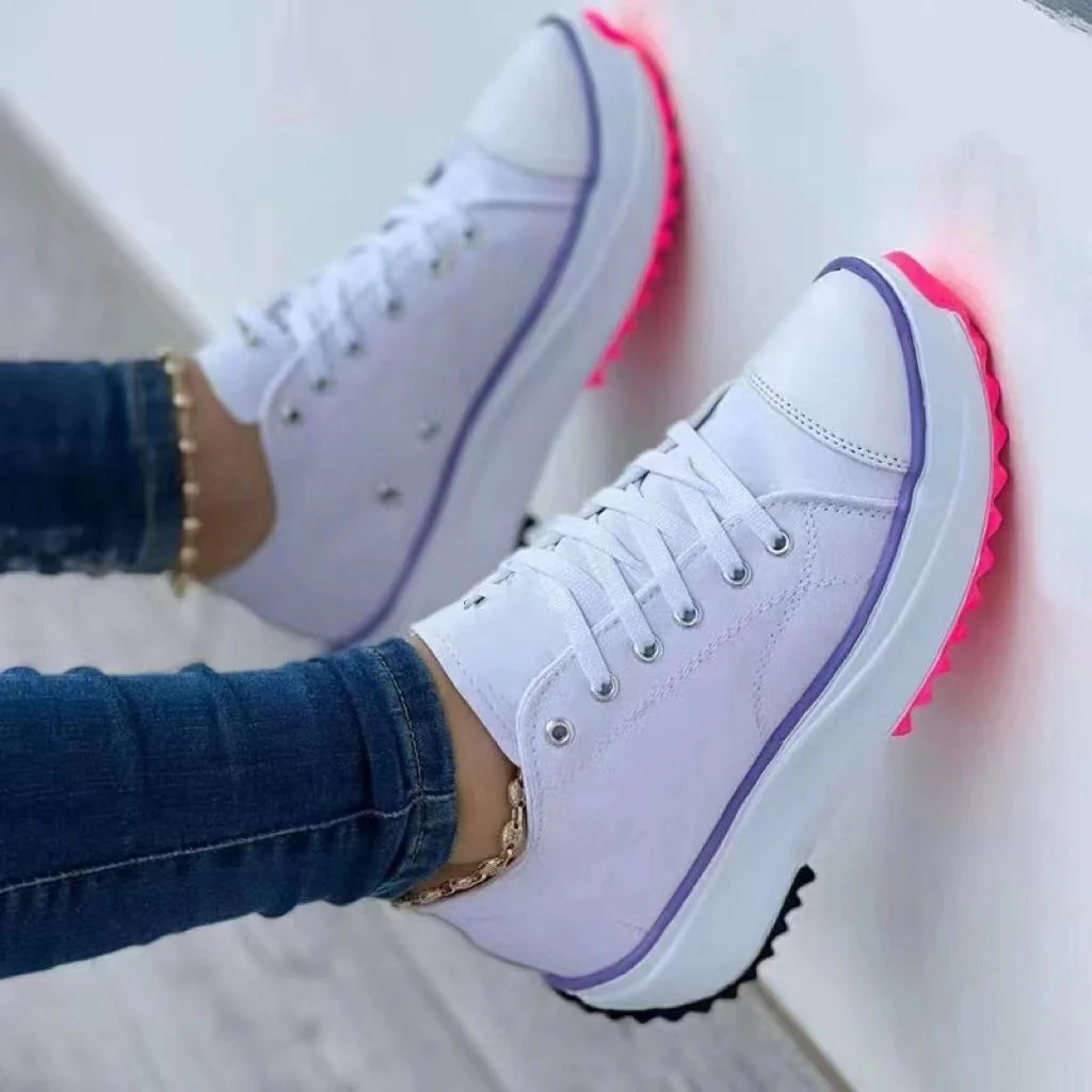 Damen Modische Sneakers mit robustem Sohlenprofil und atmungsaktivem Obermaterial R&B