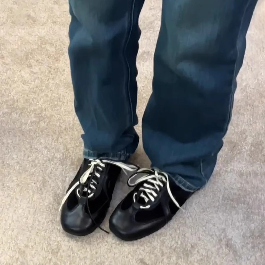 Damen modische Sportliche Sneaker mit atmungsaktiver Oberfläche und rutschfester Sohle R&B - Image 3