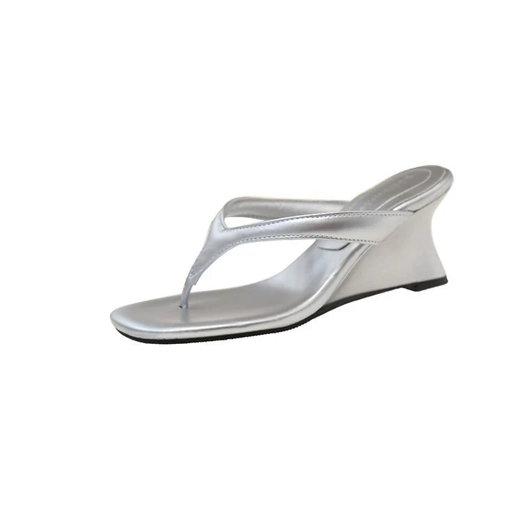 Damen modische Wedge-Pantoletten mit ergonomischem Fußbett und eleganten Riemen R&B - Image 7