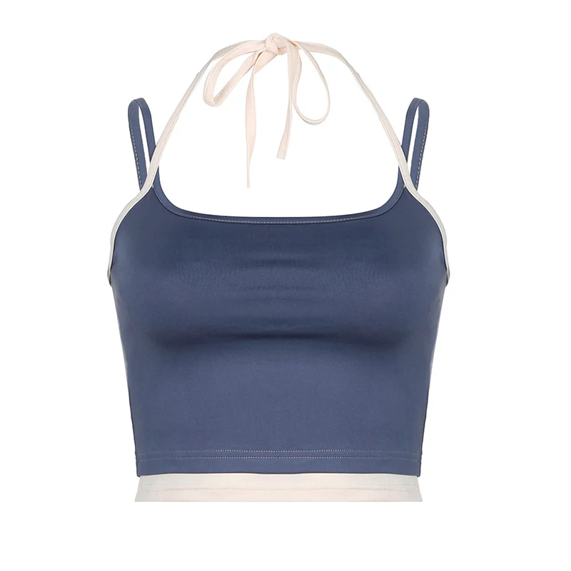Damen modisches Crop-Top mit Bindeband und doppeltem Träger Heidi-Mode - Image 6