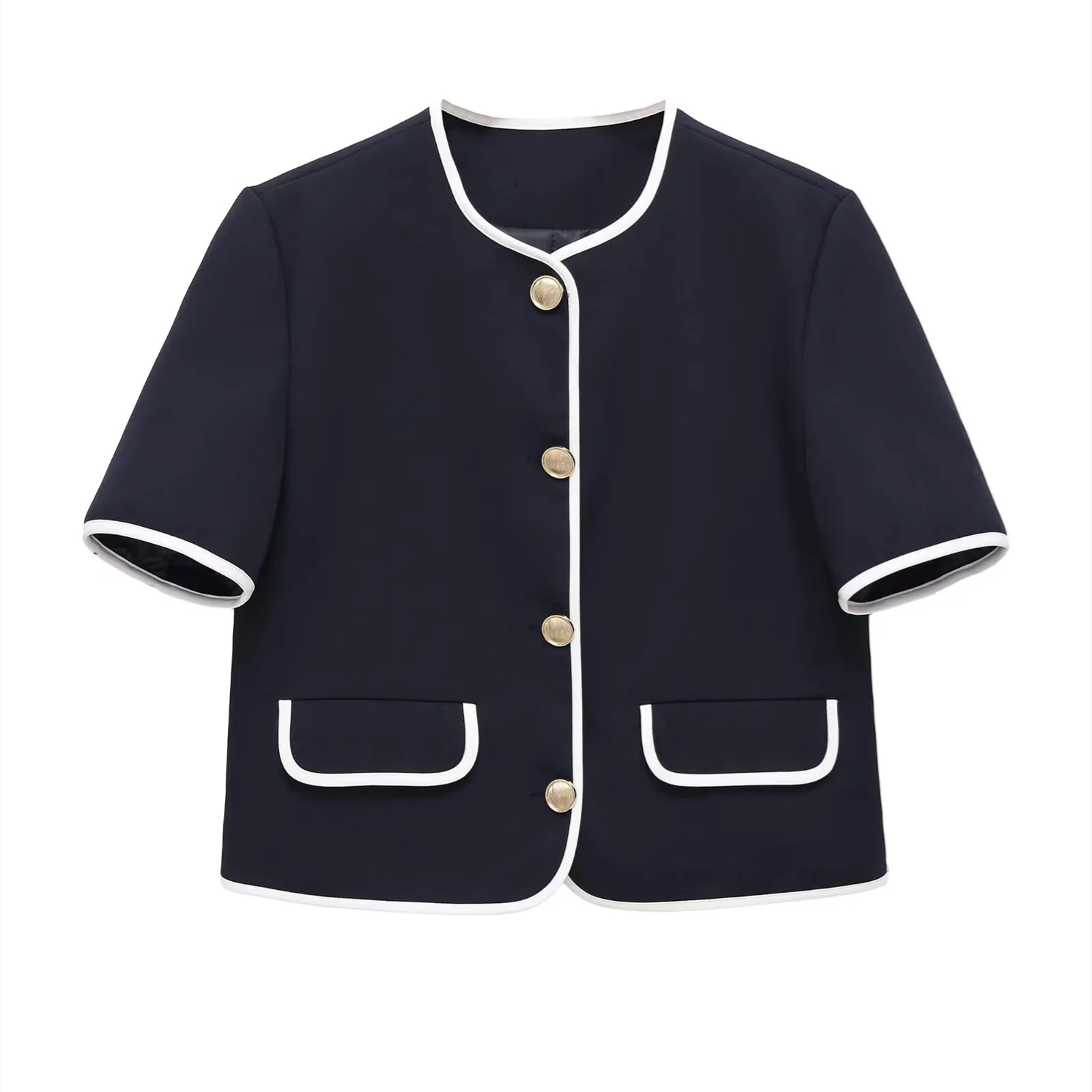 Damen modisches Set mit eleganter Jacke und weit geschnittenen Hosen R&B - Image 2