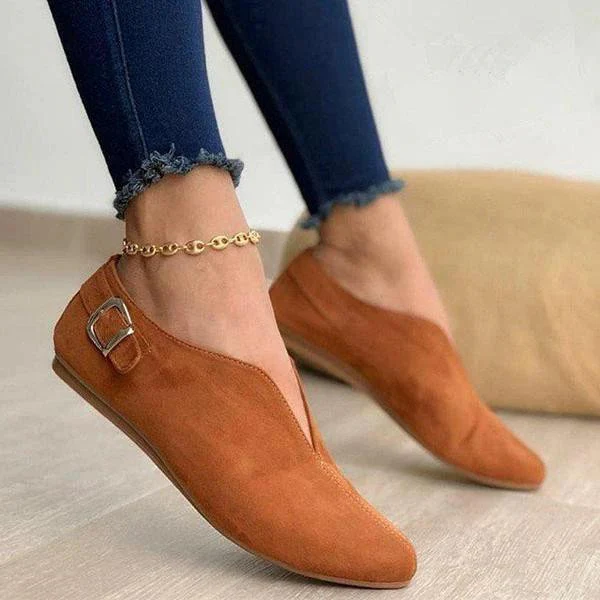 Damen Mokassin-Slipper mit modischen Schnallenakzenten und ergonomischer Innensohle R&B - Image 6