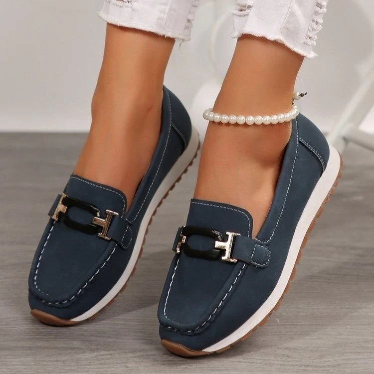 Damen Mokassins mit eleganter Schnallenverzierung Heidi-Mode - Image 7