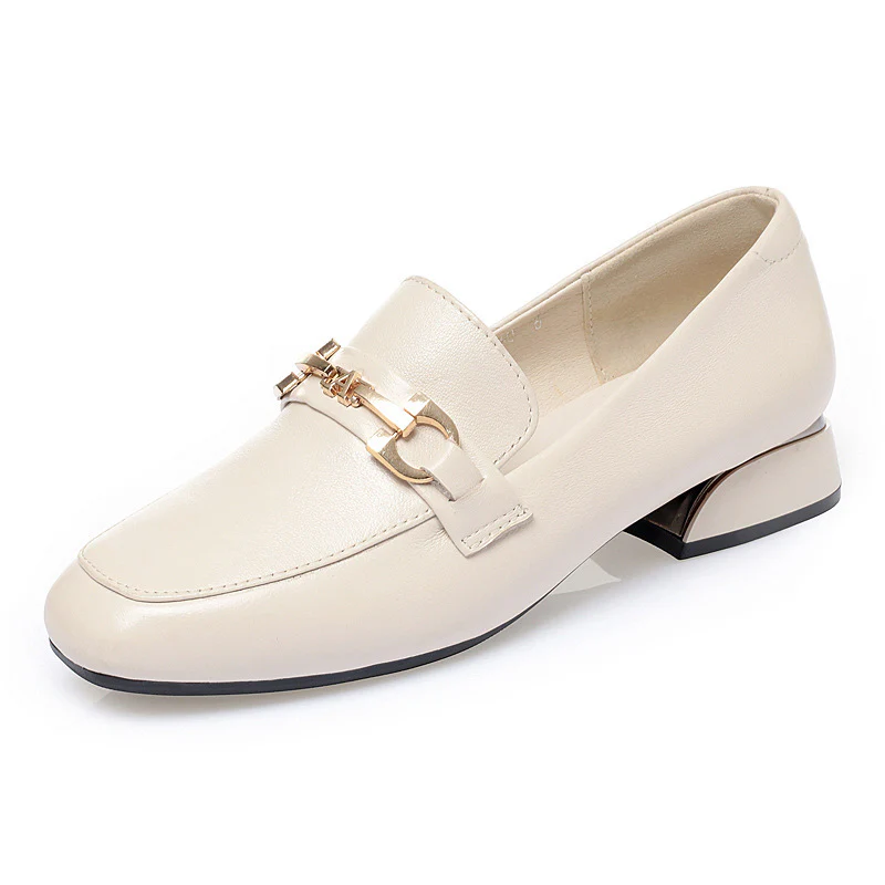 Damen Mokassins mit eleganter Schnallenverzierung und komfortablem Blockabsatz R&B - Image 5
