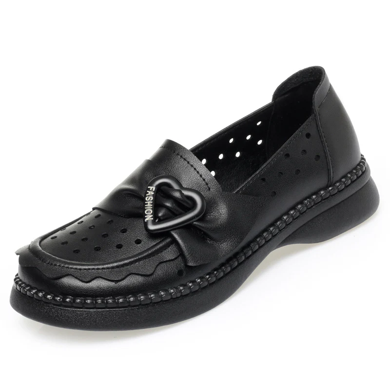 Damen Mokassins mit modischem Herzdetail und atmungsaktiver Perforation R&B - Image 6