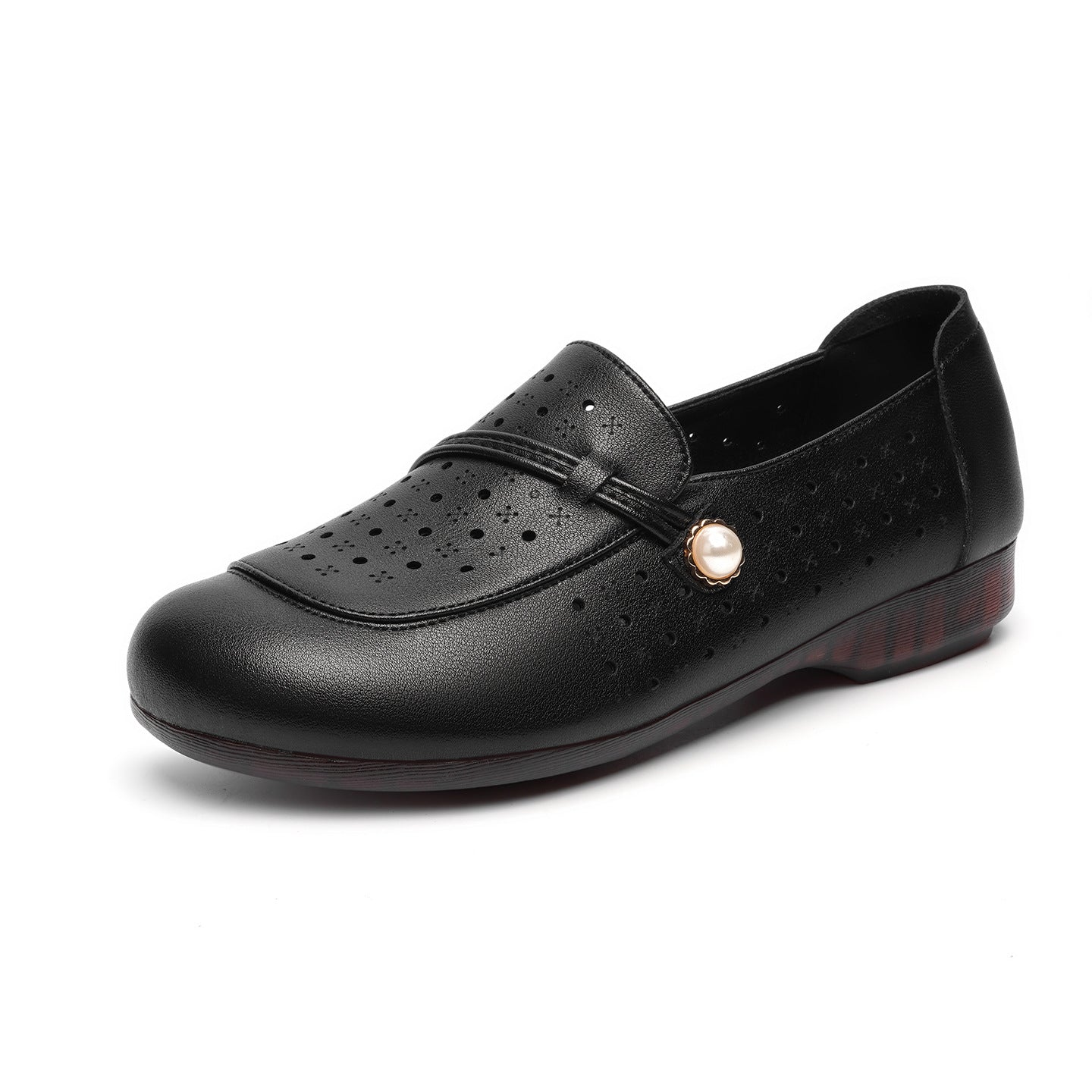 Damen Mokassins mit modischem Lochdesign und elegantem Schmuckdetail R&B - Image 7