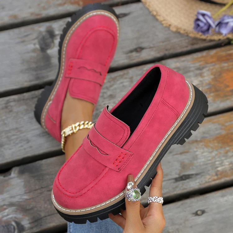 Damen Mokassins mit robustem Profilsohle und stylischem Design Heidi-Mode - Image 11