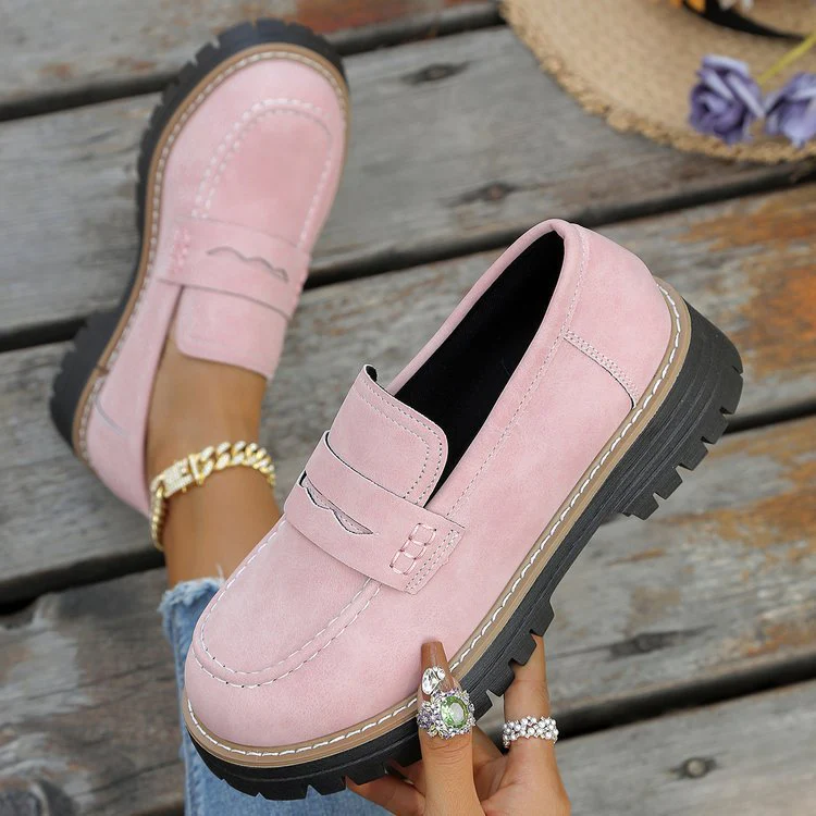 Damen Mokassins mit robustem Profilsohle und stylischem Design Heidi-Mode - Image 12