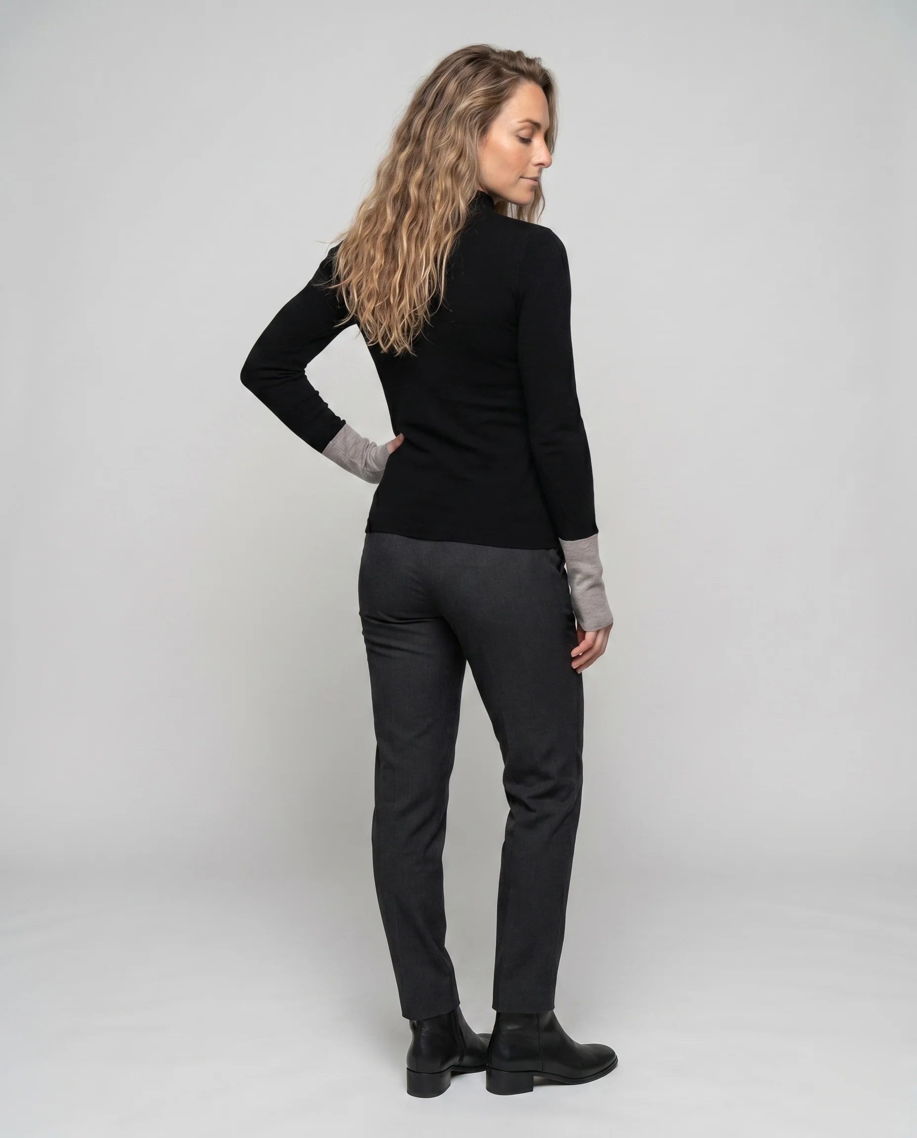 Damen nan Acetat-Brillengestell Oversize-Rechteck mit dezentem Retro-Design - Image 4