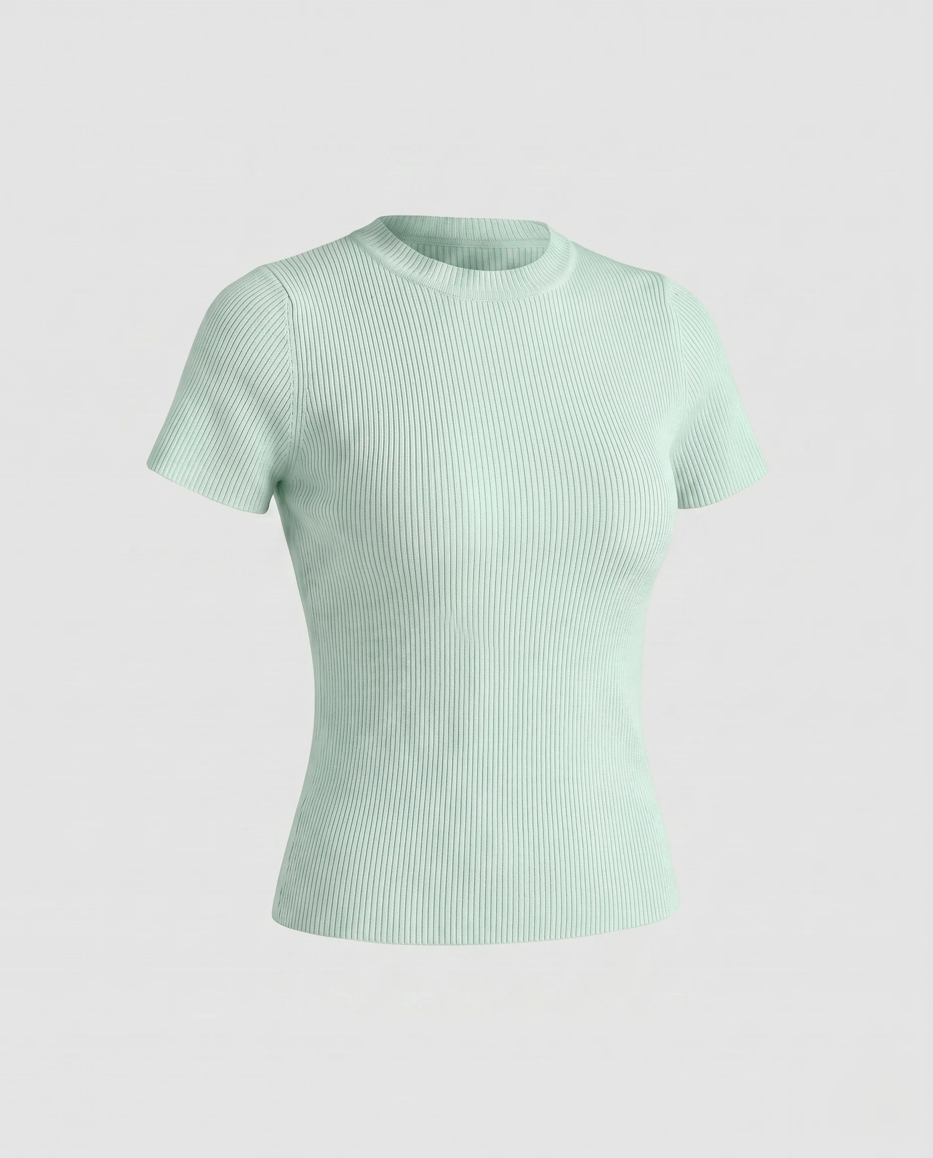 Damen nan anschmiegsames Kurzarm-Rippshirt in Second-Skin-Optik mit feiner Rippenstruktur - Image 10
