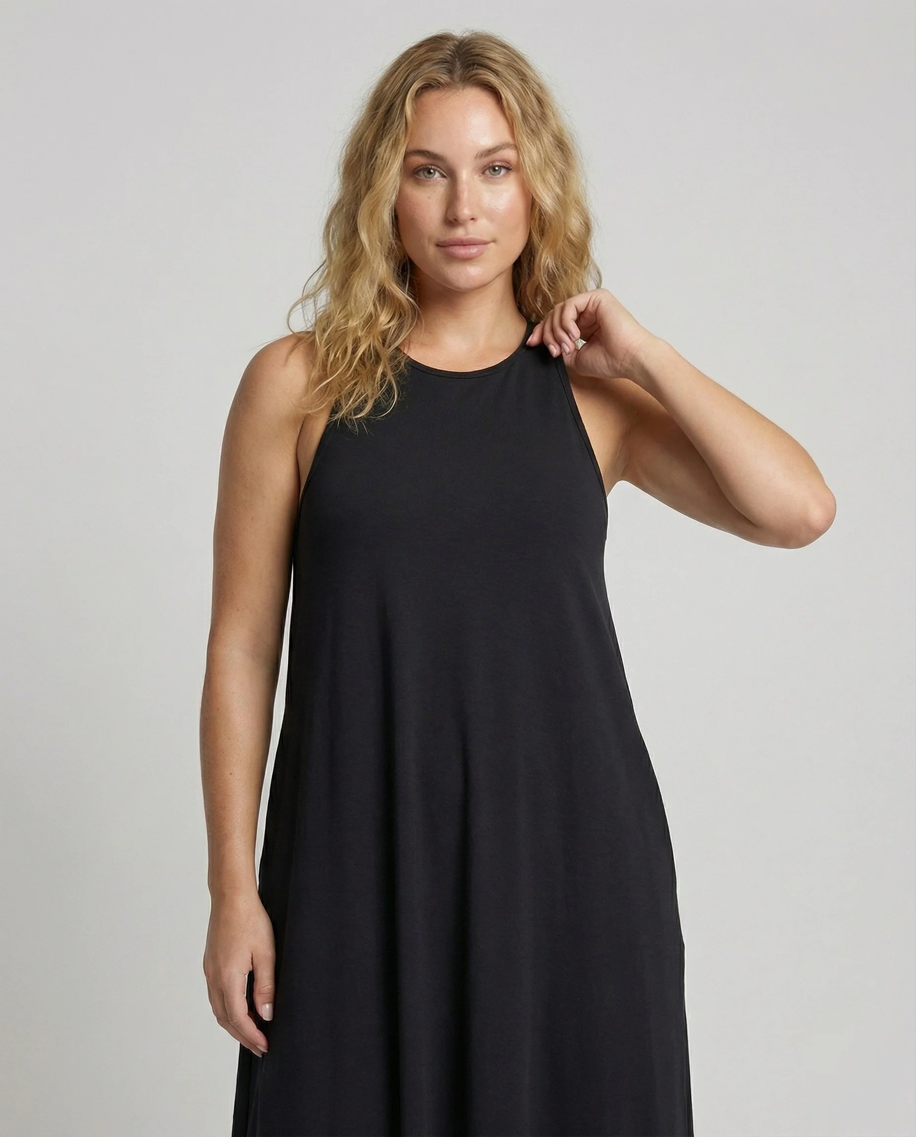 Damen Tulpen Maxikleid mit schmalen Trägern - Image 2