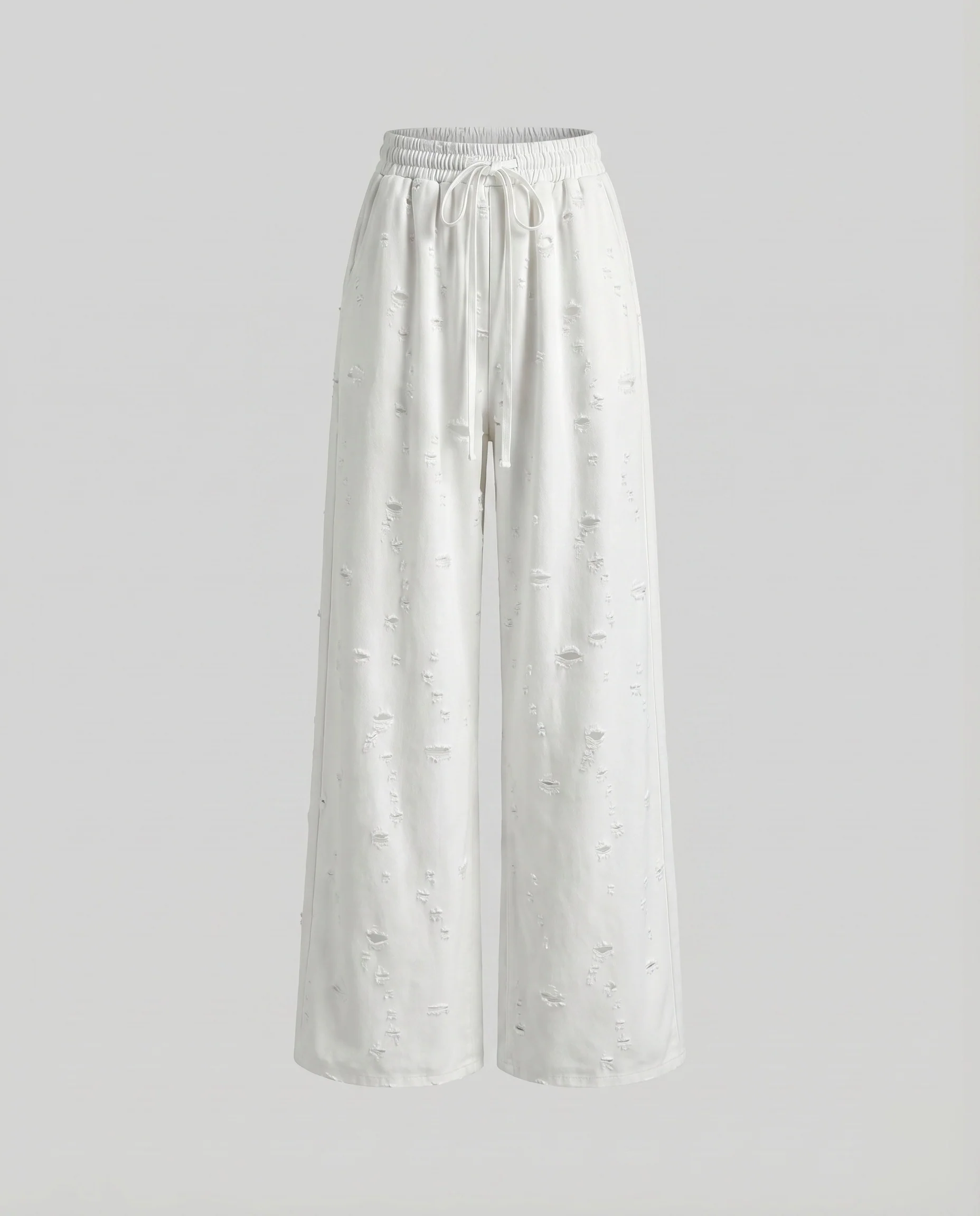 Damen Freizeit-Hose Einseitiges Maxibein Shorts Stickerei - Image 6