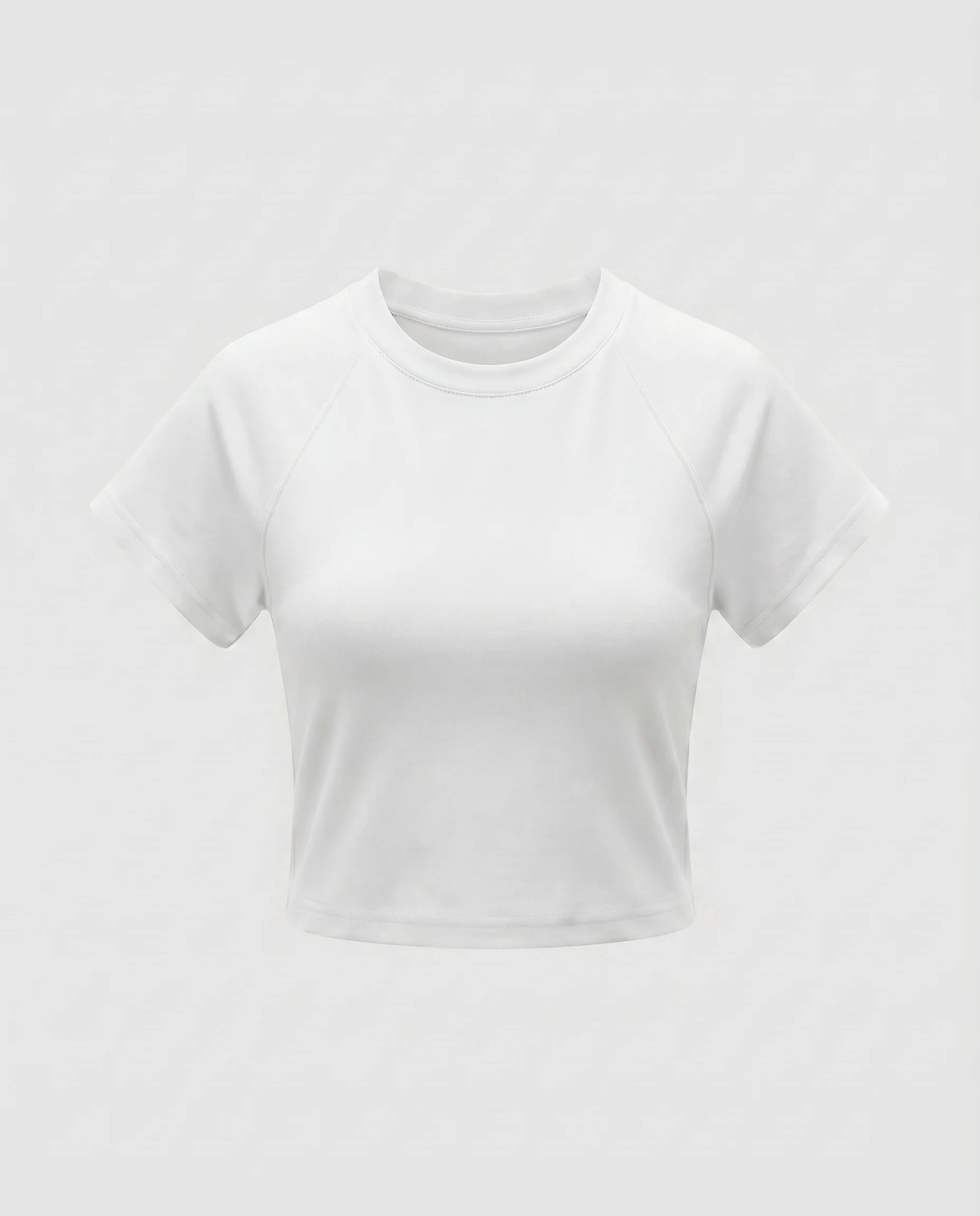 Damen nan athletisches Raglan-Jerseyshirt mit schmalem Rippkragen, verstärkten Nähten und figurnaher Passform - Image 6
