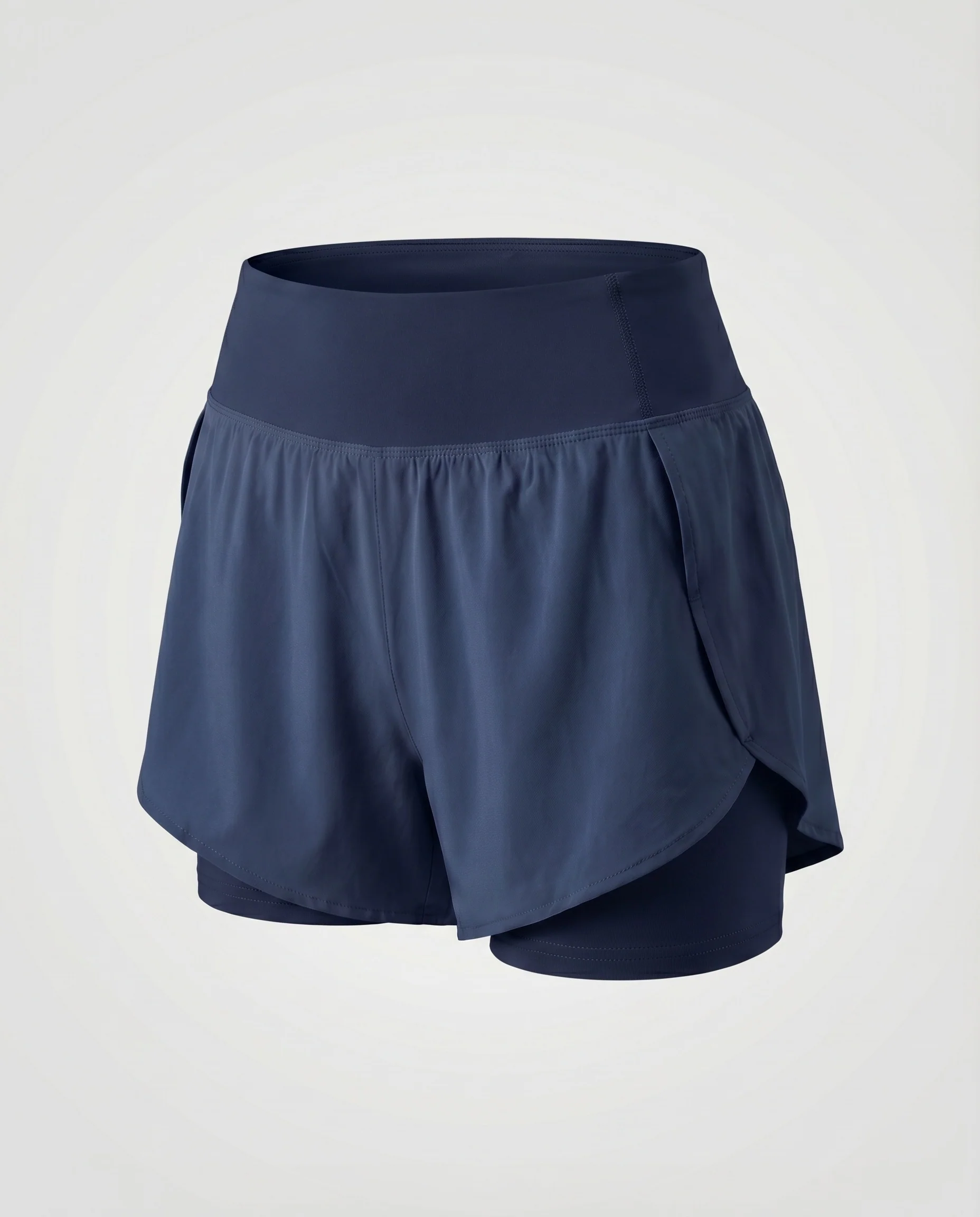 Damen Laufskort Elastische Innenhose Komfortbund Schwingend - Image 7