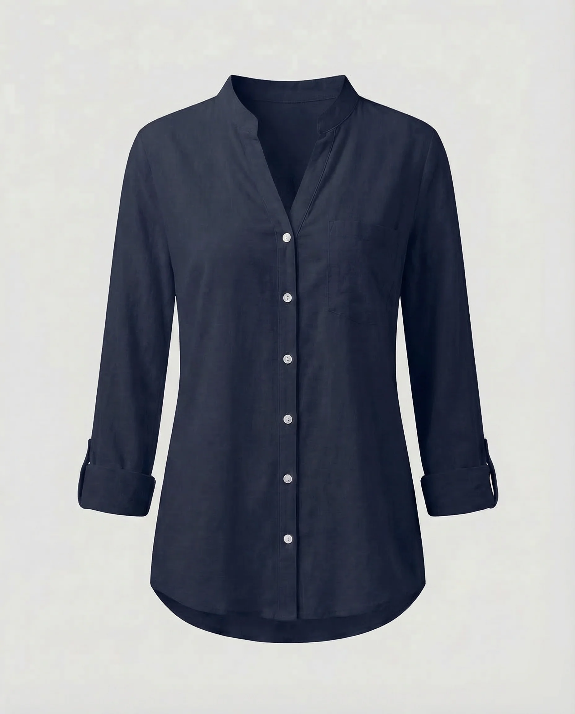 Damen Oversize Leinen-Hemdbluse - Image 11