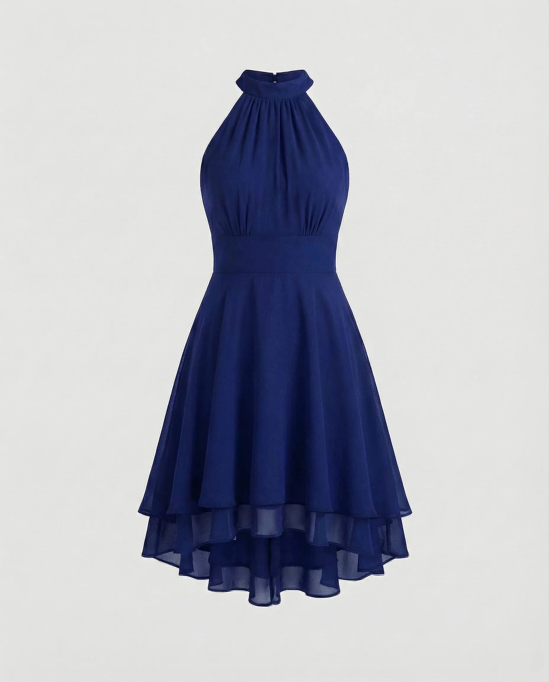 Damen Chiffon-Cocktailkleid mit Volant-Saum - Image 7