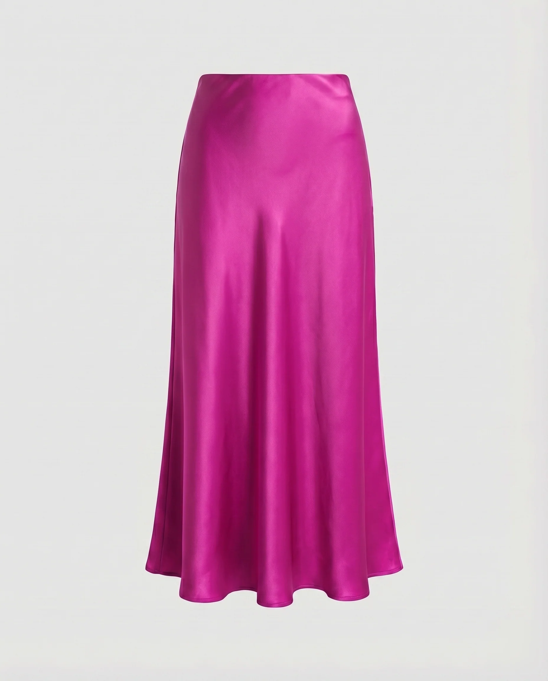Damen Elegante Schrägschnitt Satin Satin-Maxirock - Image 12