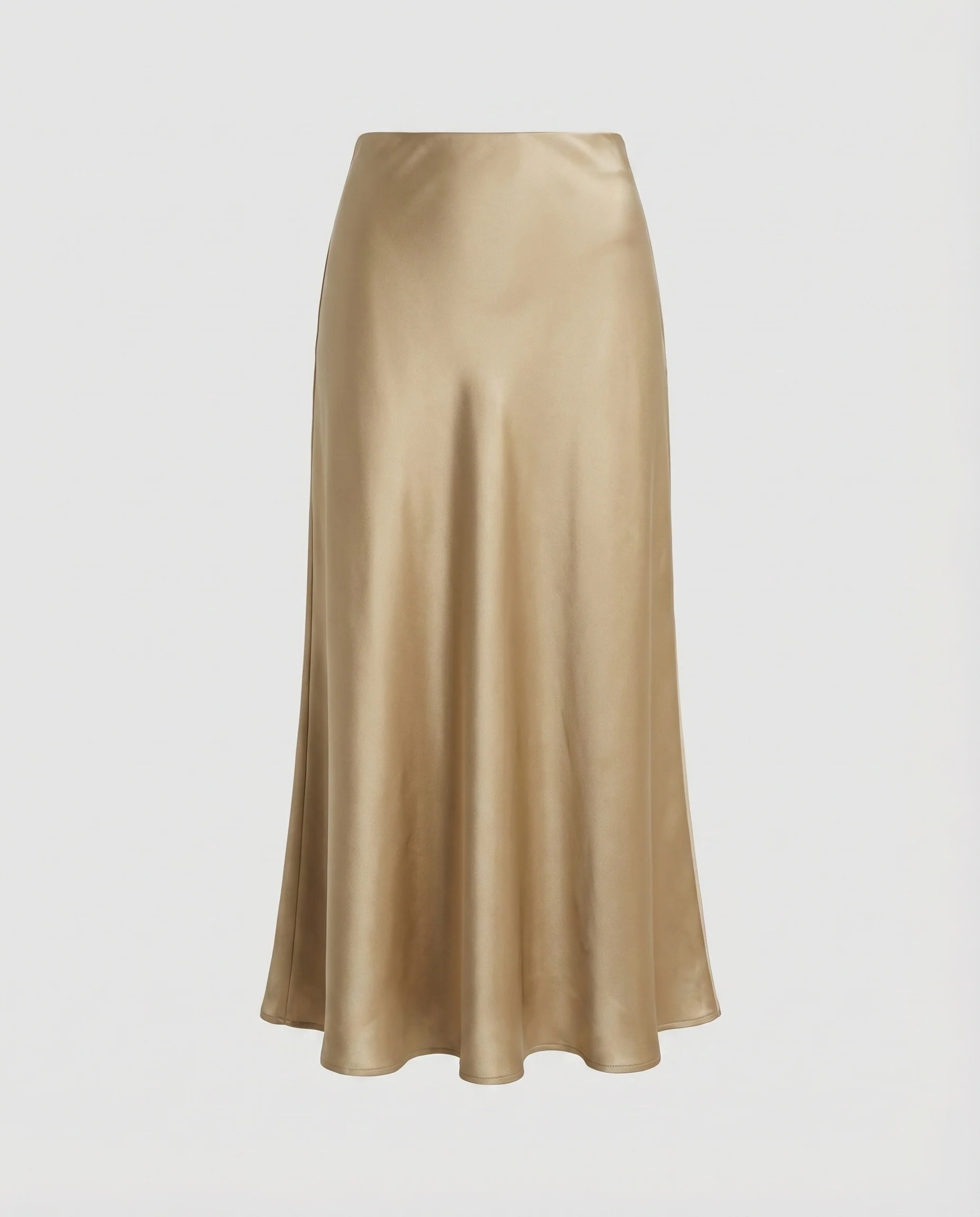 Damen Elegante Schrägschnitt Satin Satin-Maxirock - Image 5