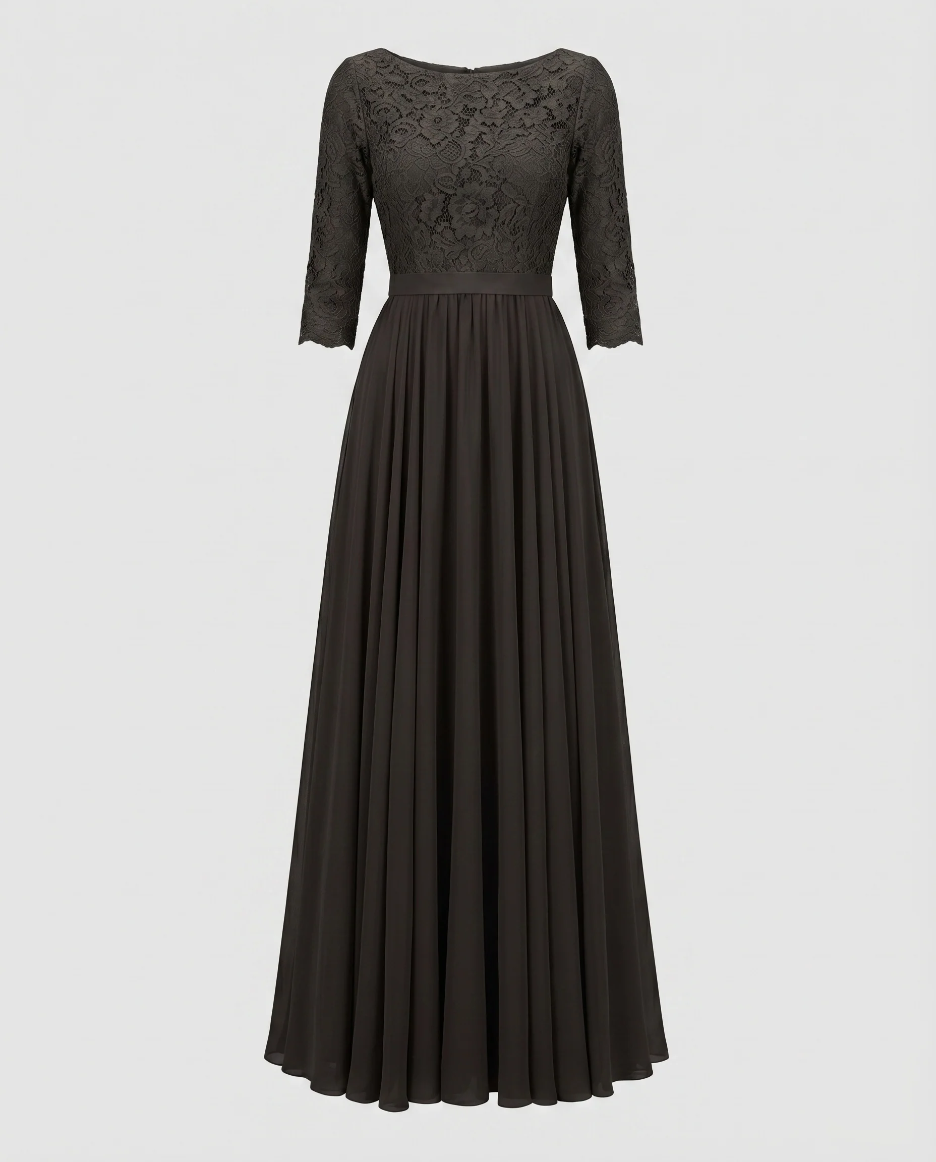 Damen Abendkleid Spitzen-Oberschicht Tüllrock 3/4-Arm - Image 4