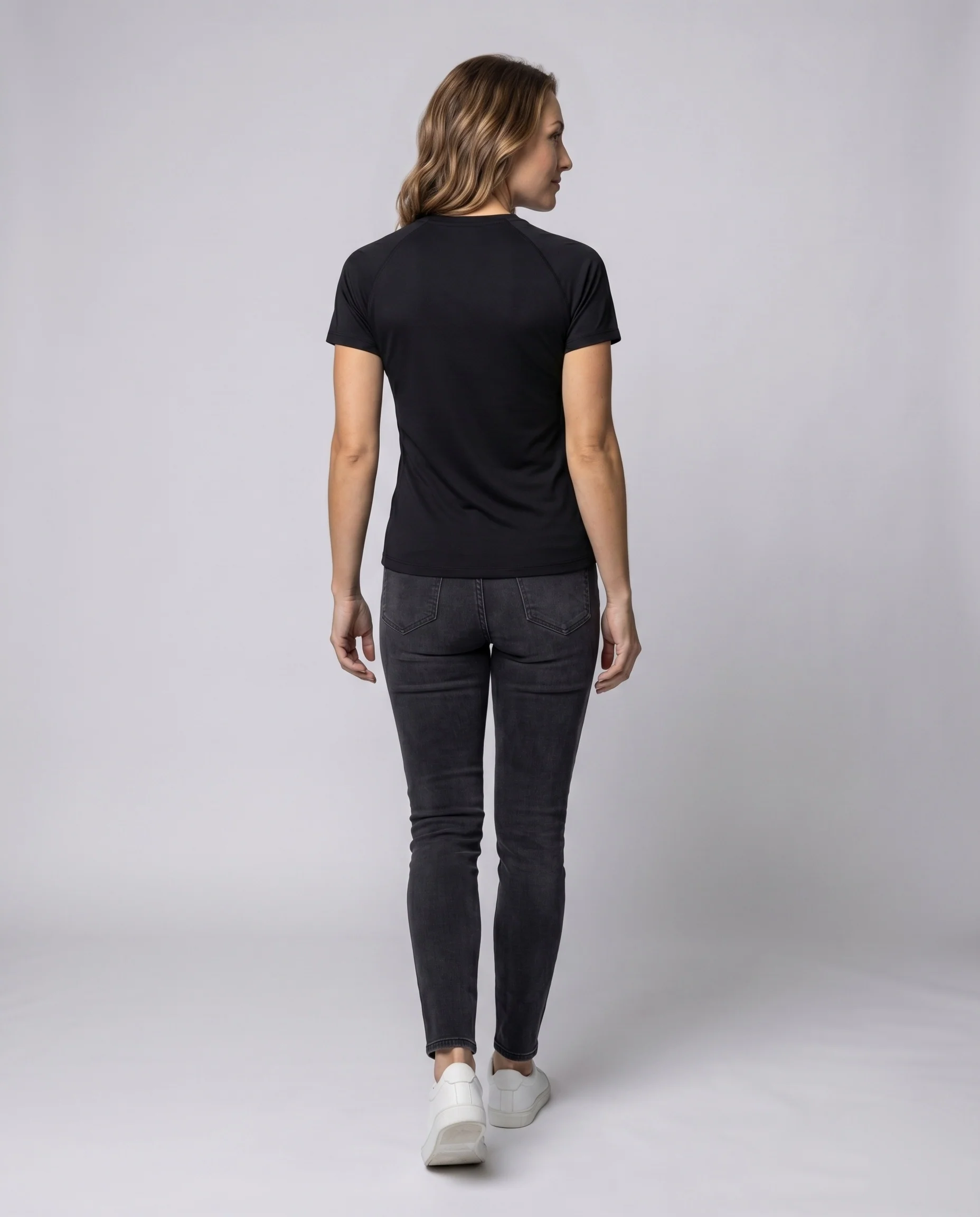 Damen Funktions-T-Shirt Kompressionspassform Feuchtigkeitsmanagement - Image 4