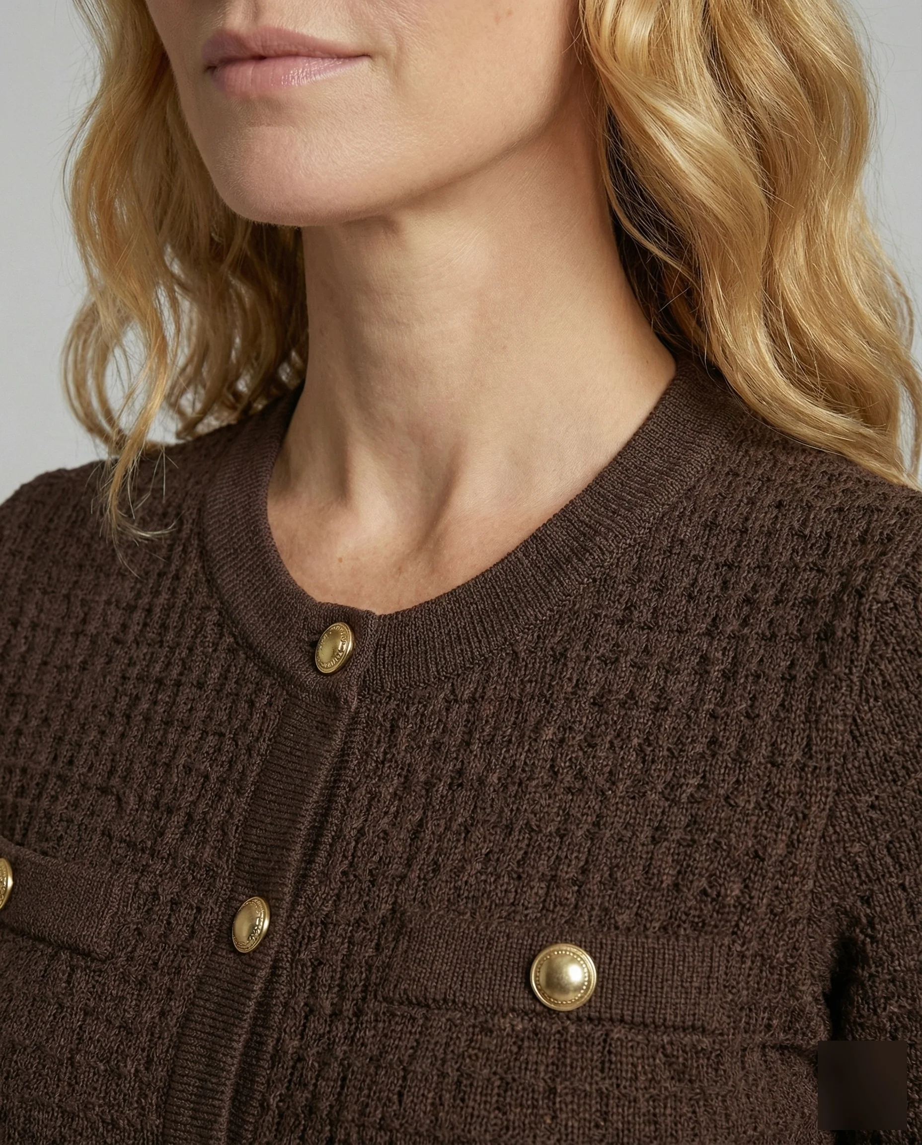 Damen figurbetontes Waffelstrick-Maxikleid - Image 3