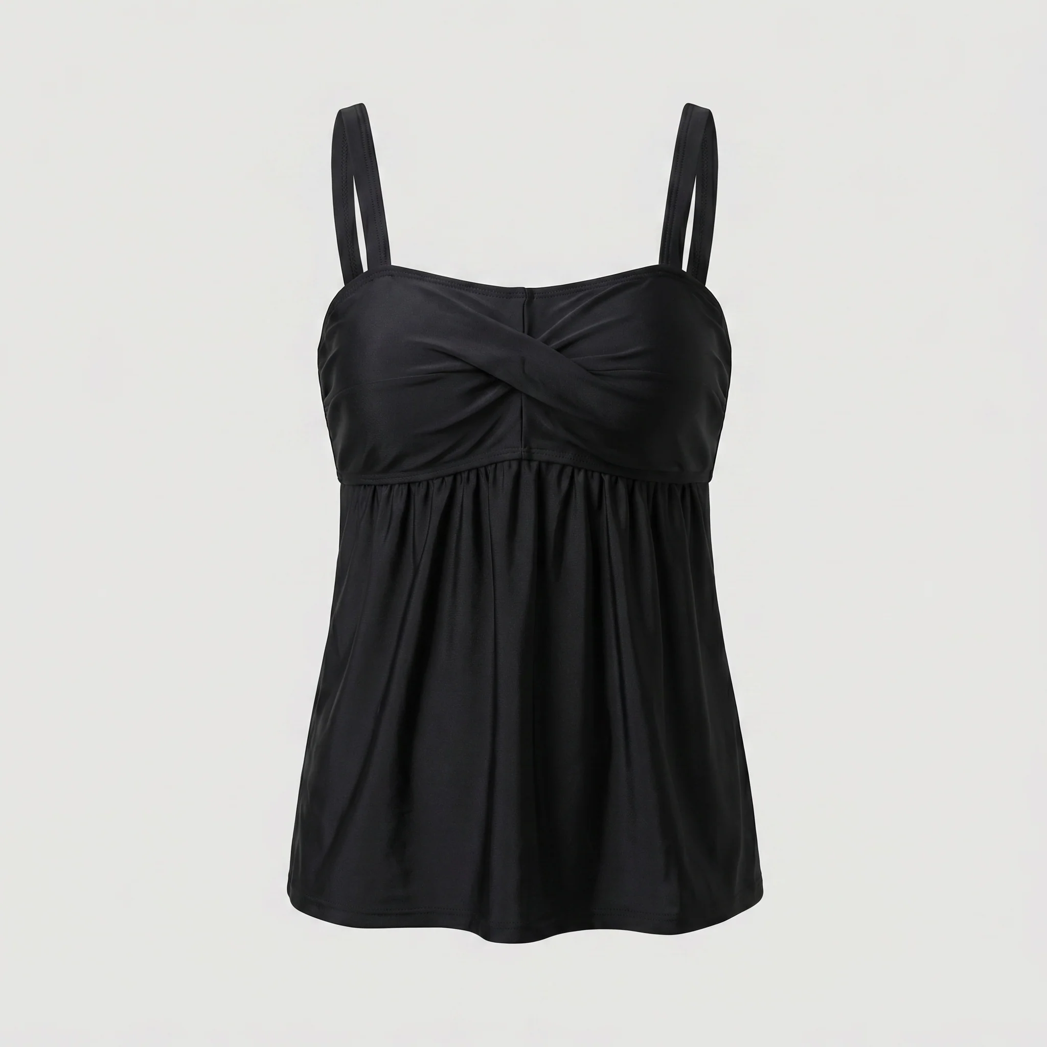 Damen Tankini-Top Gedrehtes Bustier Empire-Taille Verstellbar - Image 4