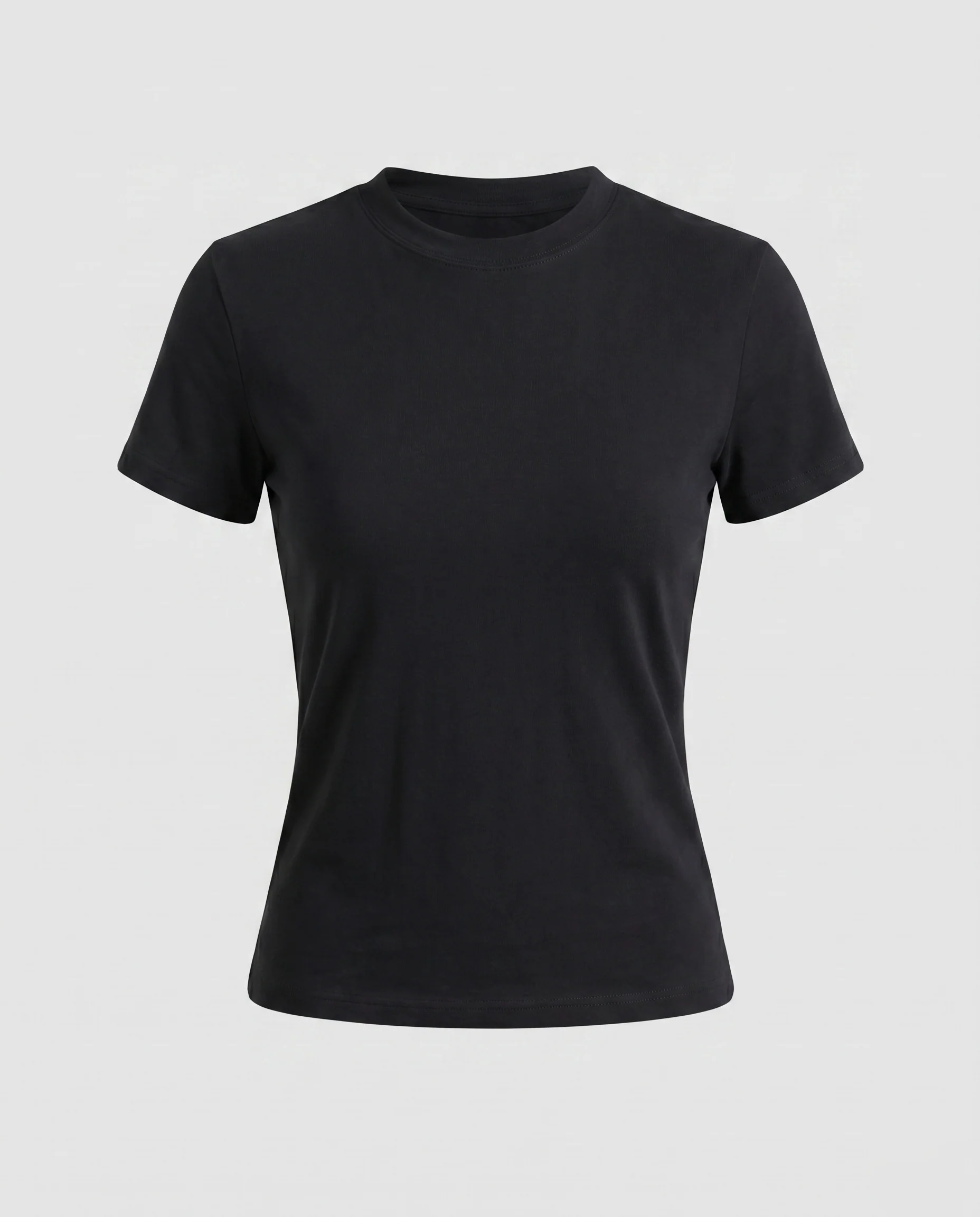 Damen nan formgebendes Stretchjersey-Shirt mit körpernaher Passform und Rundhalsausschnitt - Image 7