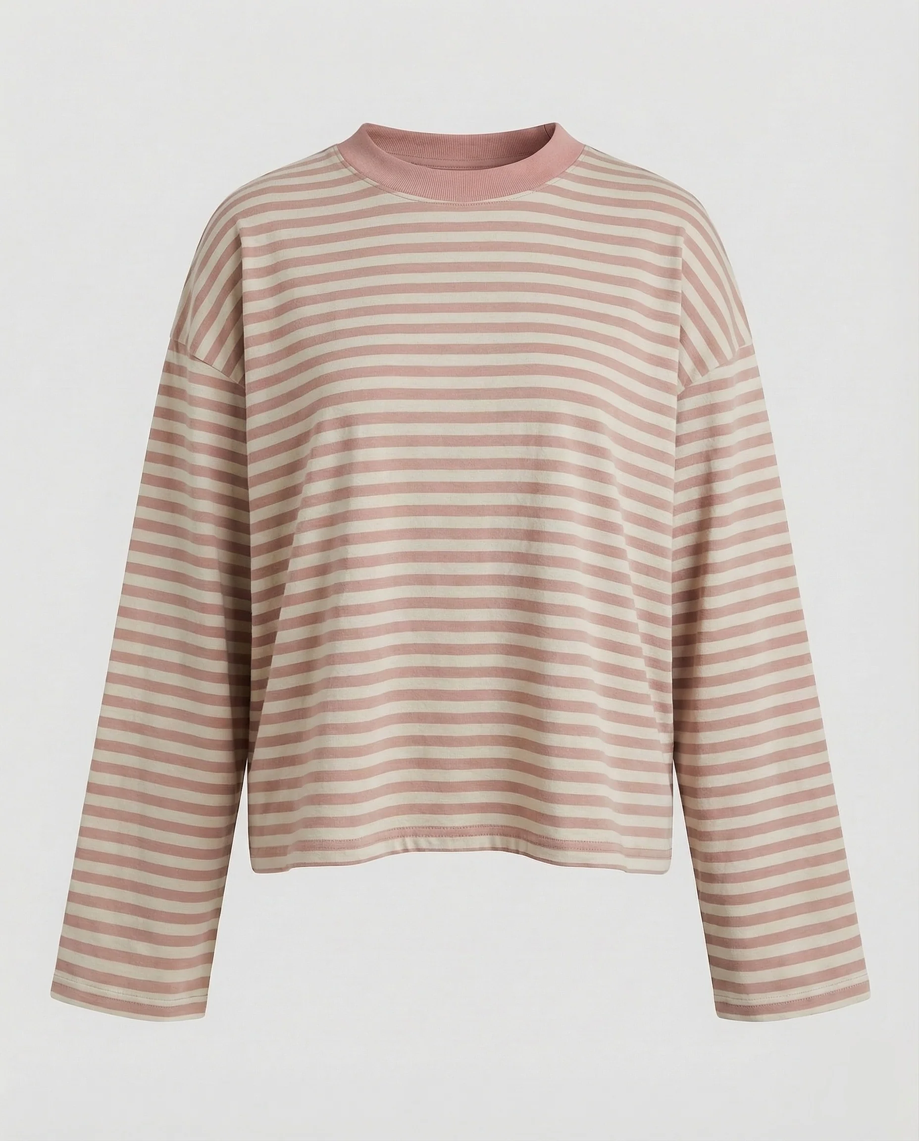 Damen Langarmshirt Breton-Stil Boxy-Schnitt - Image 5