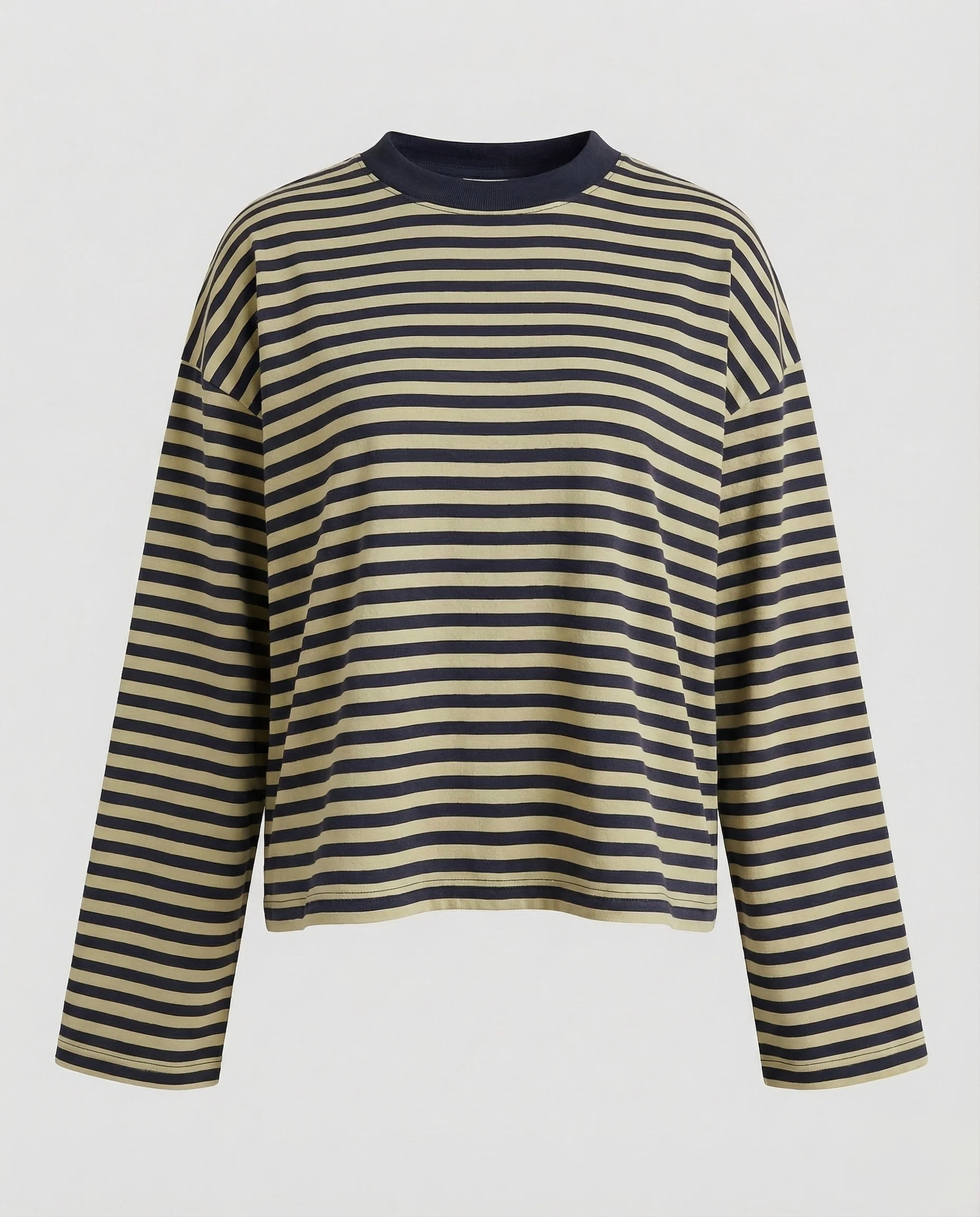 Damen Langarmshirt Breton-Stil Boxy-Schnitt - Image 7