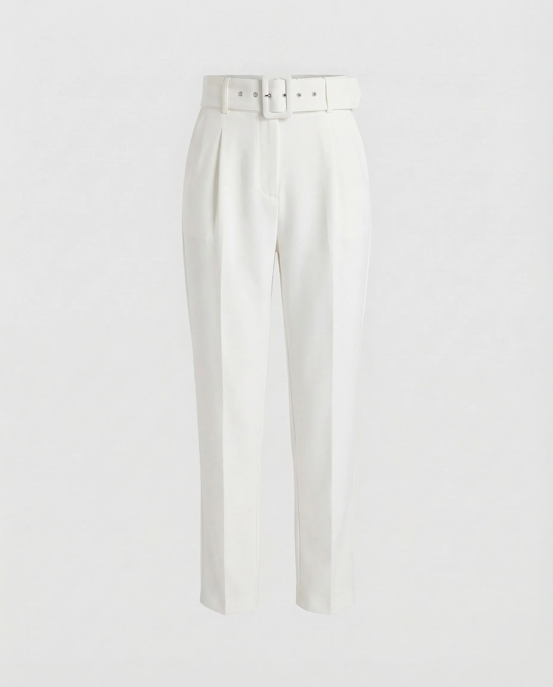 Damen Bundfaltenhose Steggürtel - Image 16