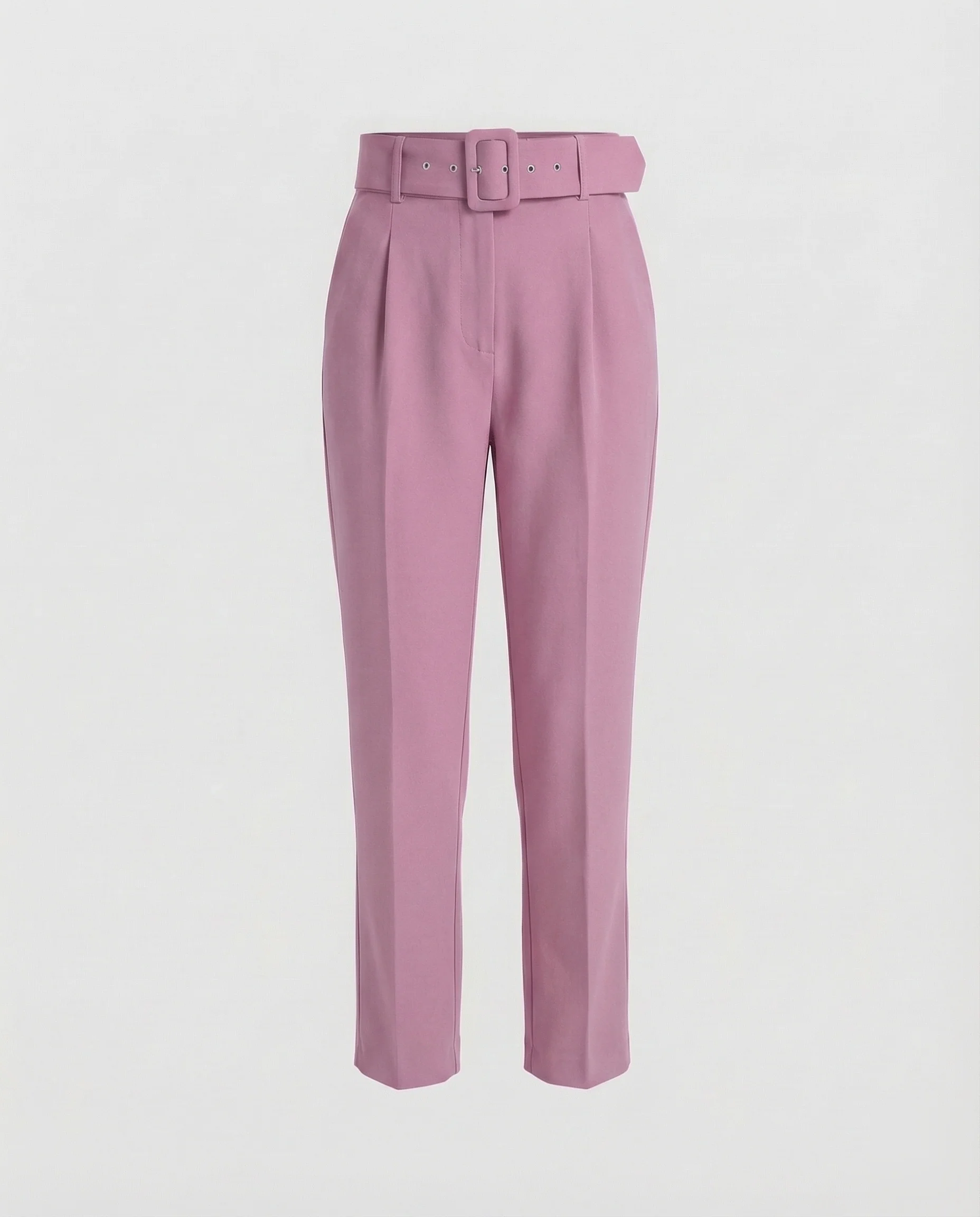 Damen Bundfaltenhose Steggürtel - Image 18