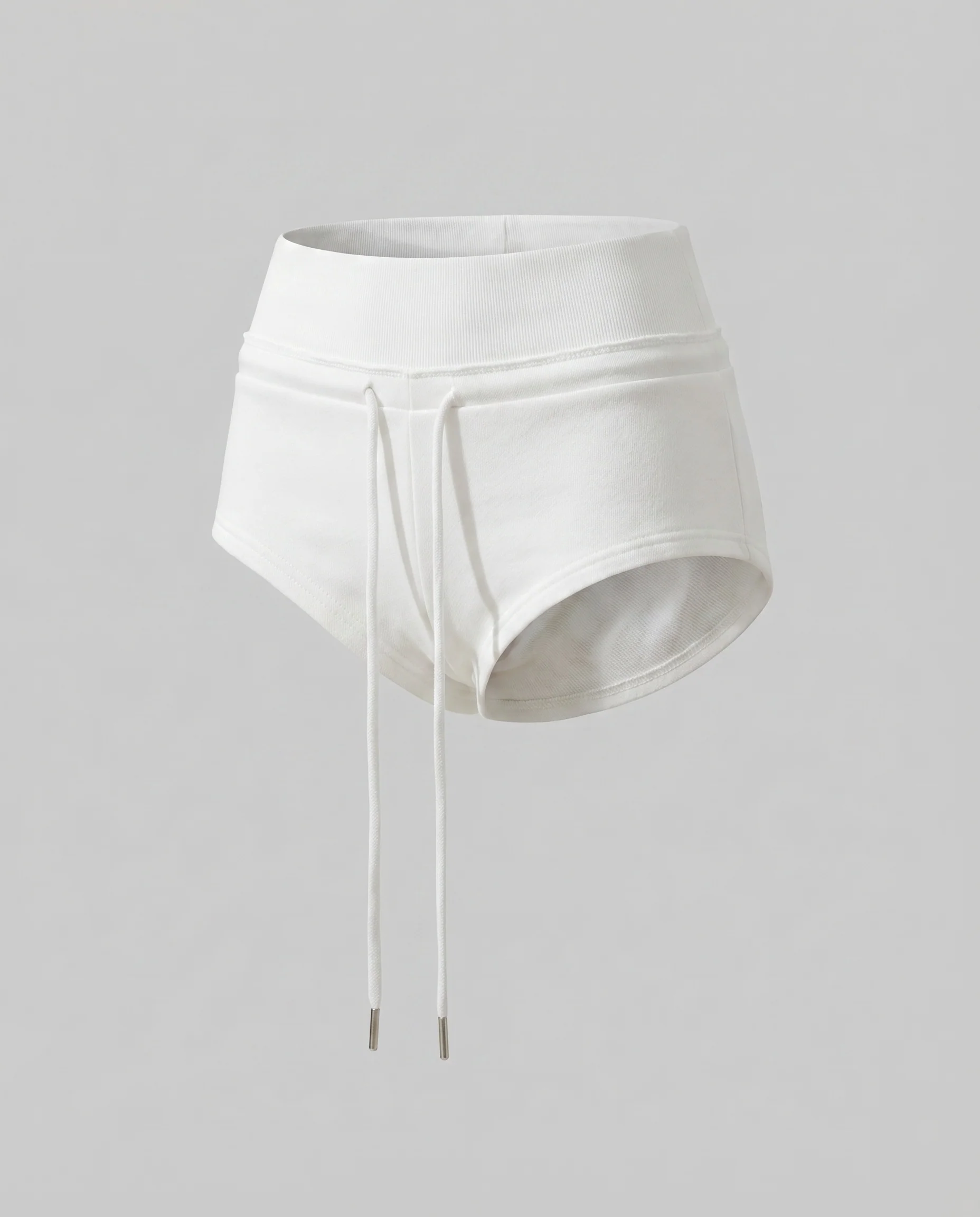 Damen Lounge-Shorts Frottee Rippbund Kordelzug - Image 5