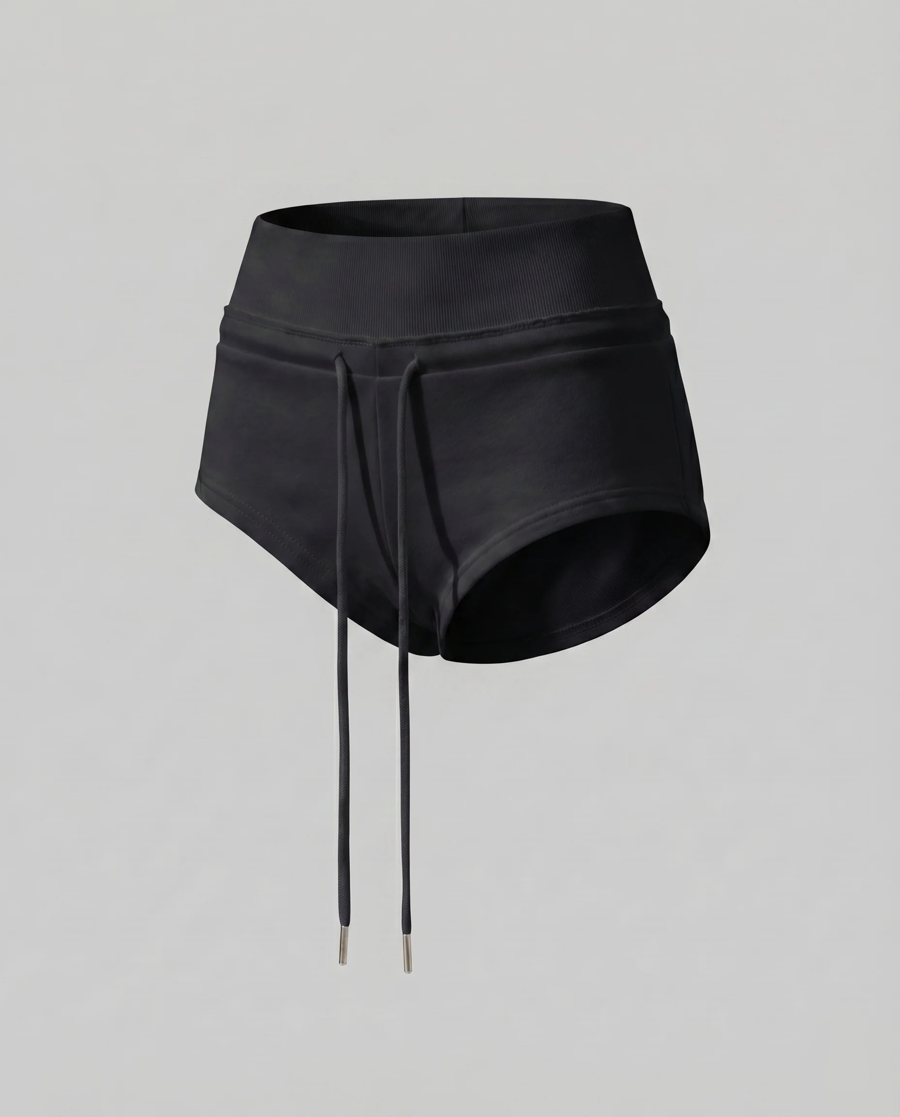 Damen Lounge-Shorts Frottee Rippbund Kordelzug - Image 6
