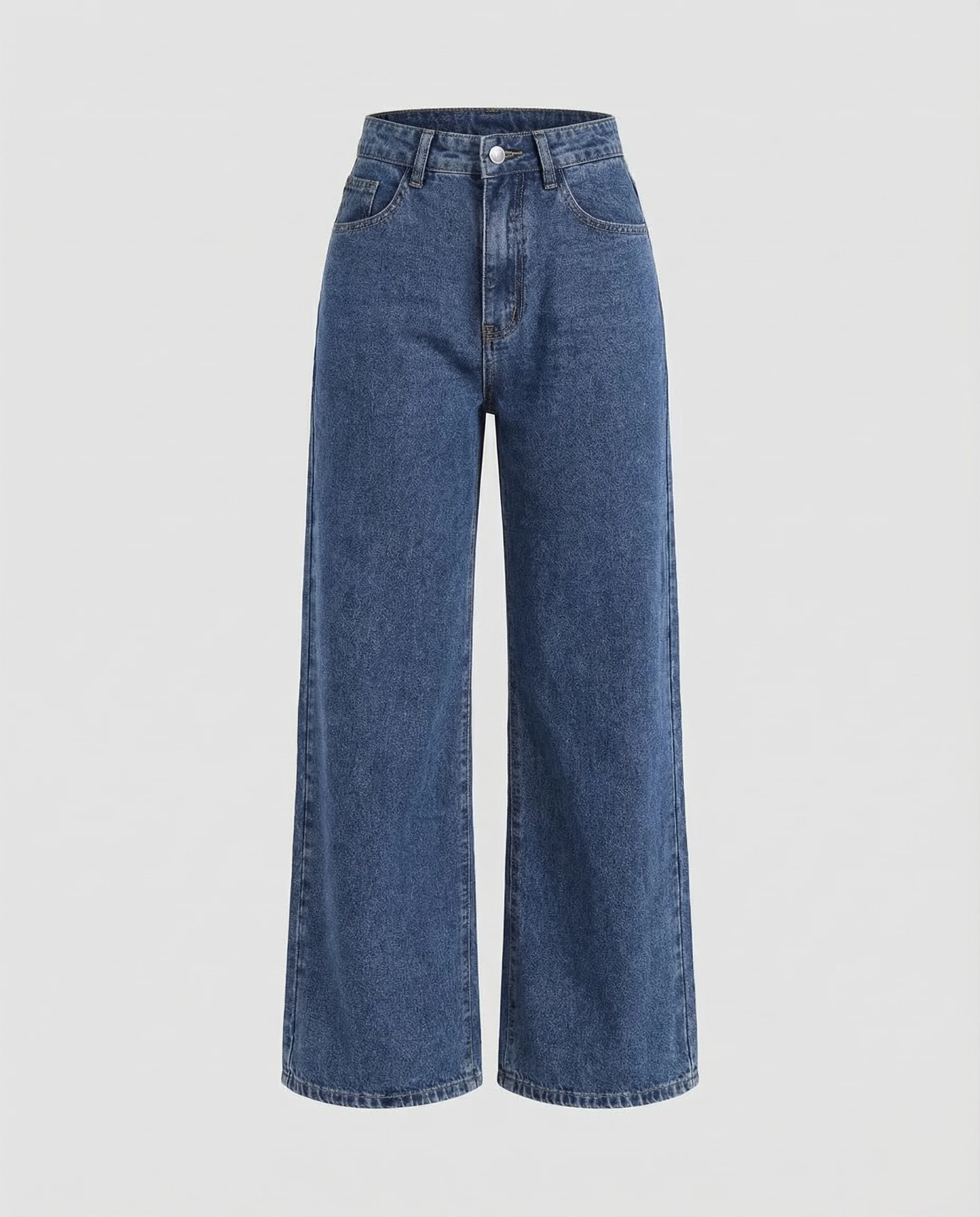 Damen Klassische Gerader Fall Denim Jeans - Image 5