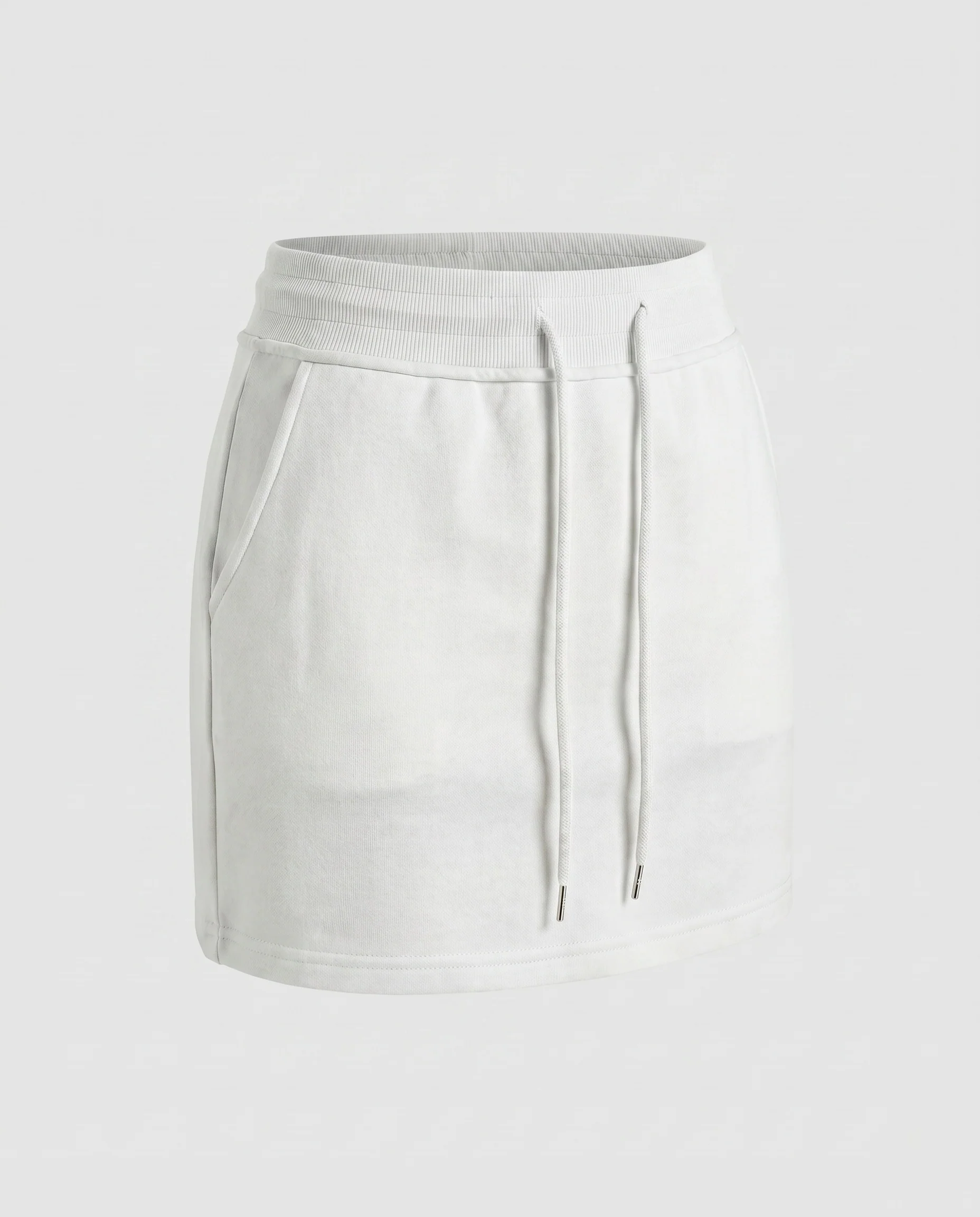 Damen nan hochtaillierter Sweat-Minirock mit Tunnelzugbund und Eingrifftaschen - Image 6