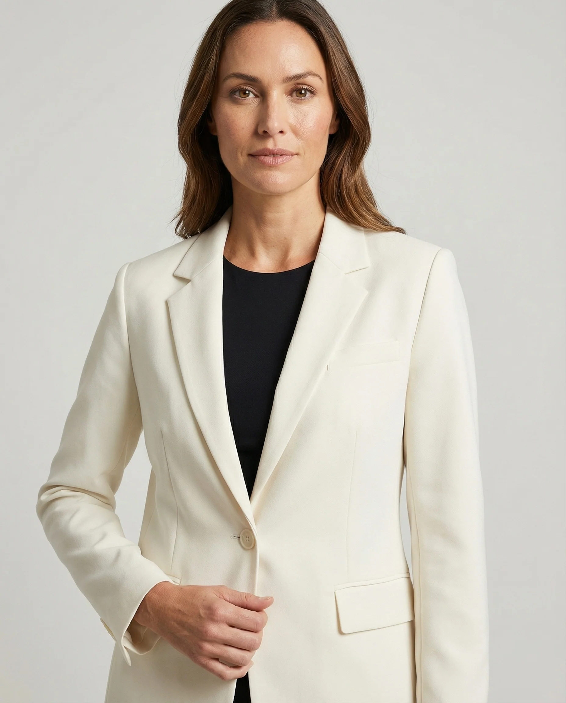 Damen kastiger Oversize-Blazer mit Pattentaschen - Image 2
