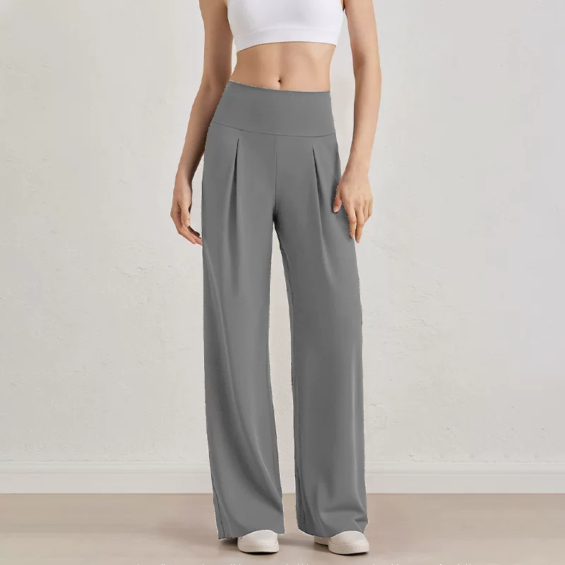 Damen Komfort-Faltenhose mit hohem Bund. - Image 3