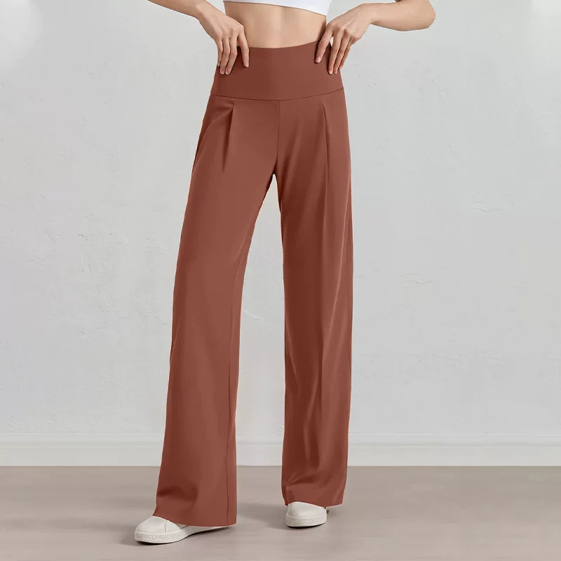 Damen Komfort-Faltenhose mit hohem Bund. - Image 4