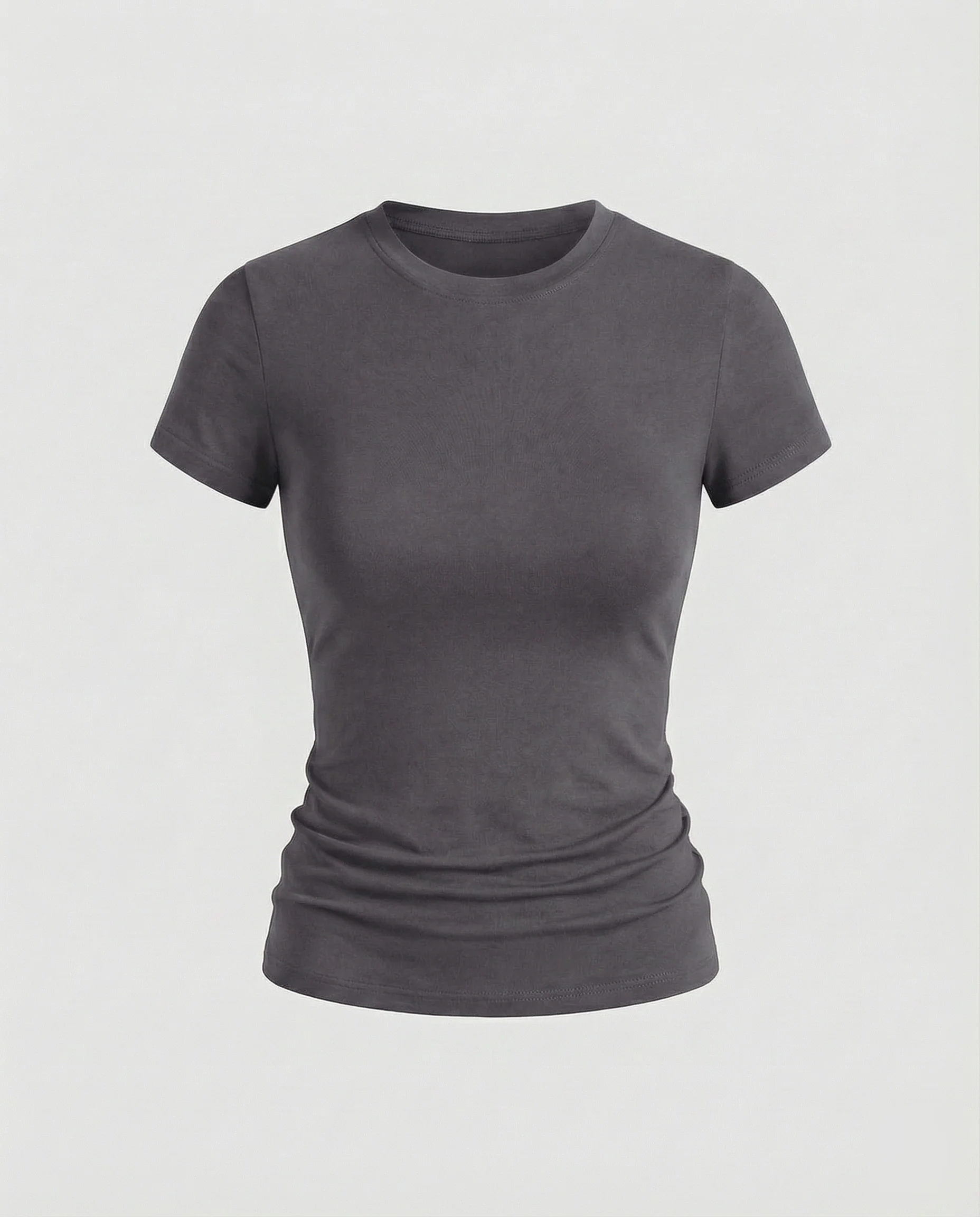 Damen Schmale Microstretch Mischgewebe Kurzarmshirt - Image 6