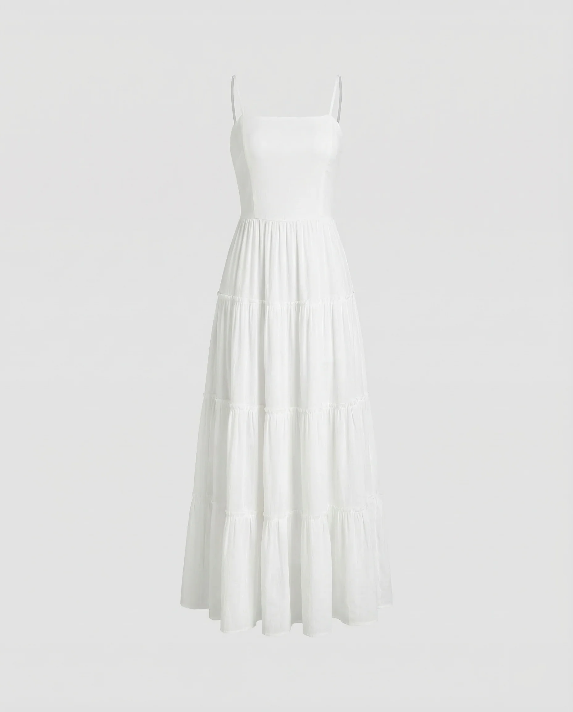 Damen Stufiges Trägerkleid Geripptes Oberteil - Image 5
