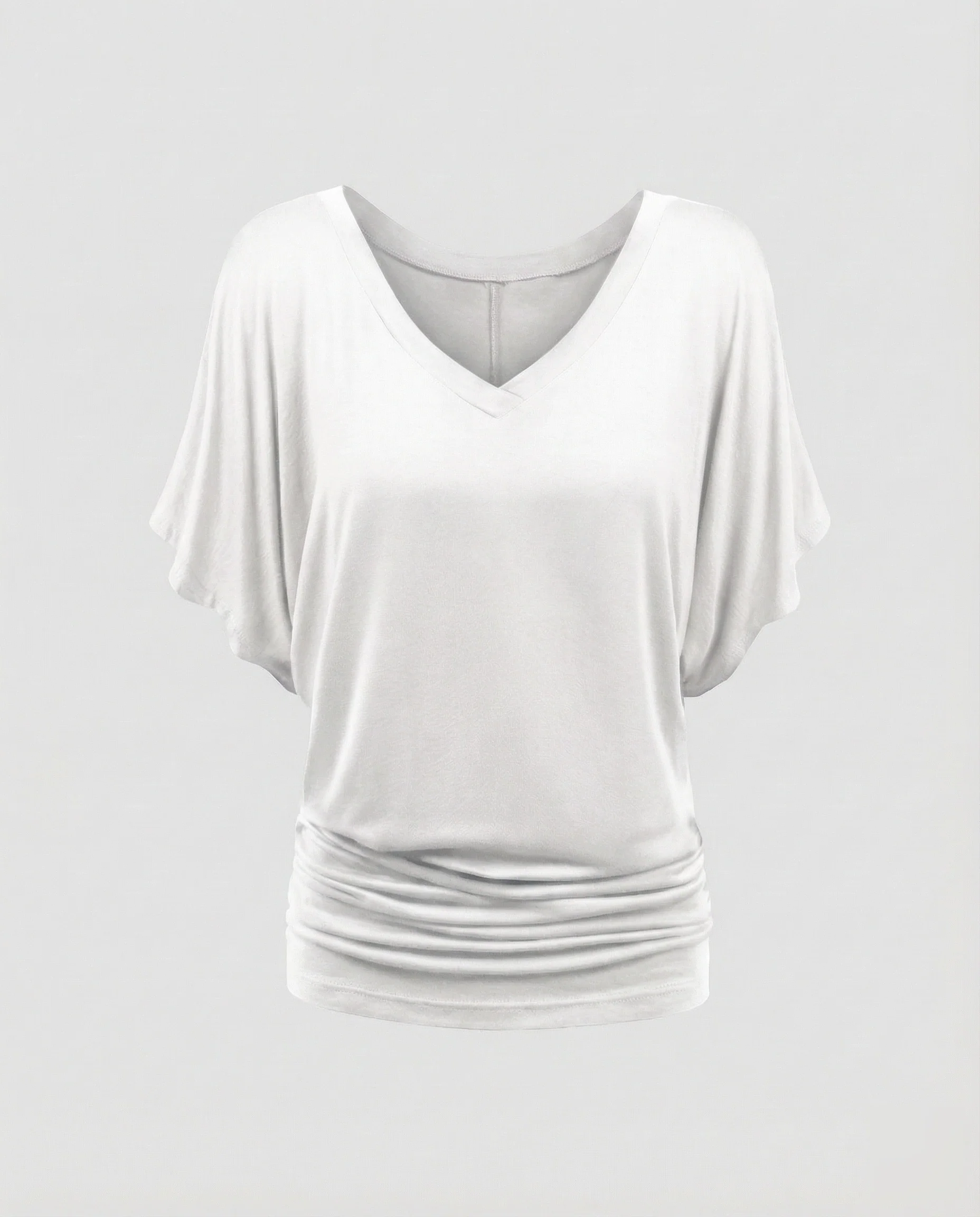 Damen lässiges V-Ausschnitt-Shirt. - Image 13